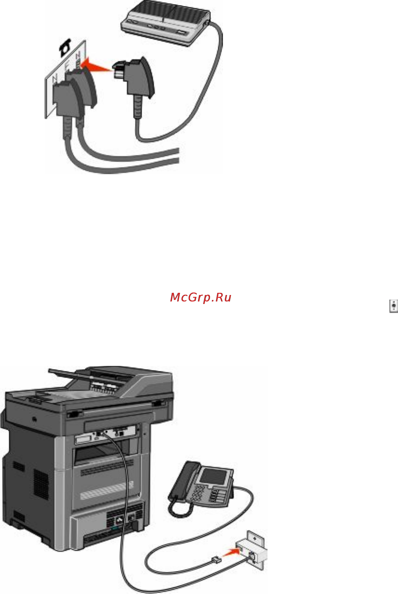Dell 3333dn [147/350] Подключение к компьютеру с помощью модема