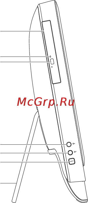 Dell Inspiron One 2305 [34/118] Элементы на левой стороне компьютера