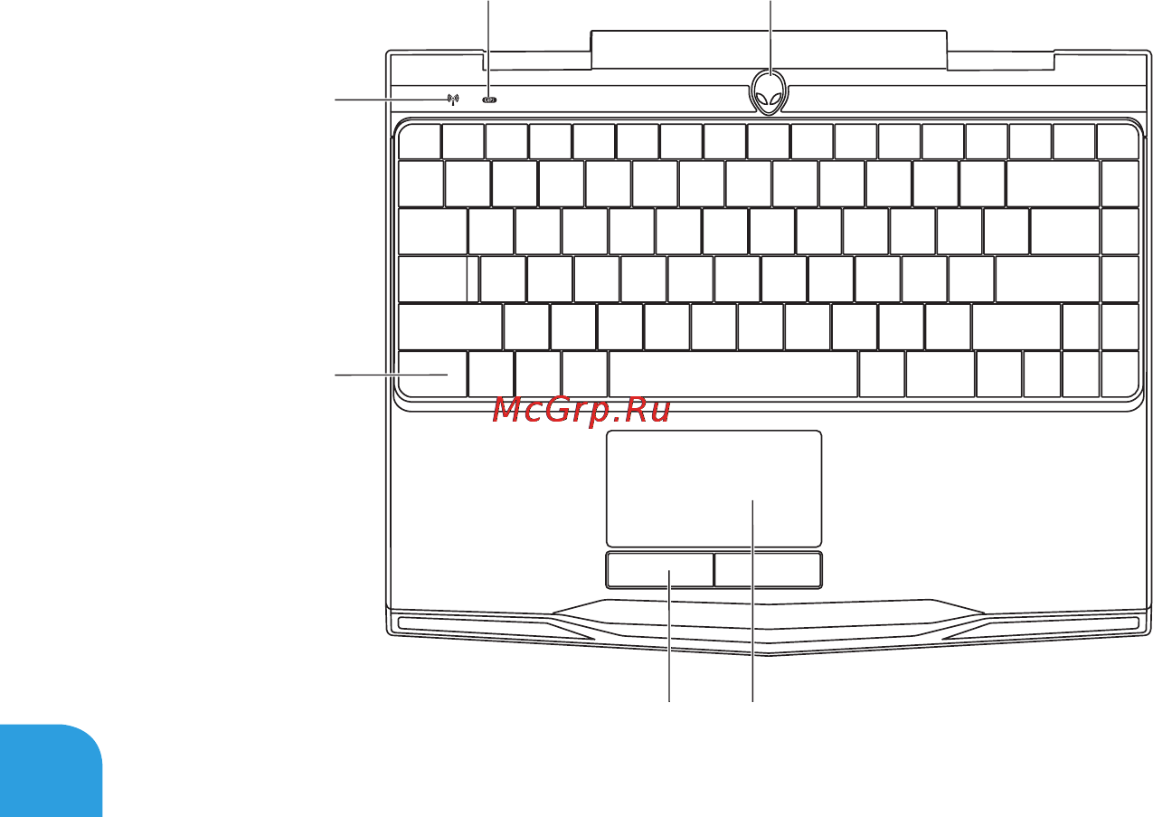 Dell Alienware M11xR3 [34/124] Функции подставки для компьютера и клавиатуры