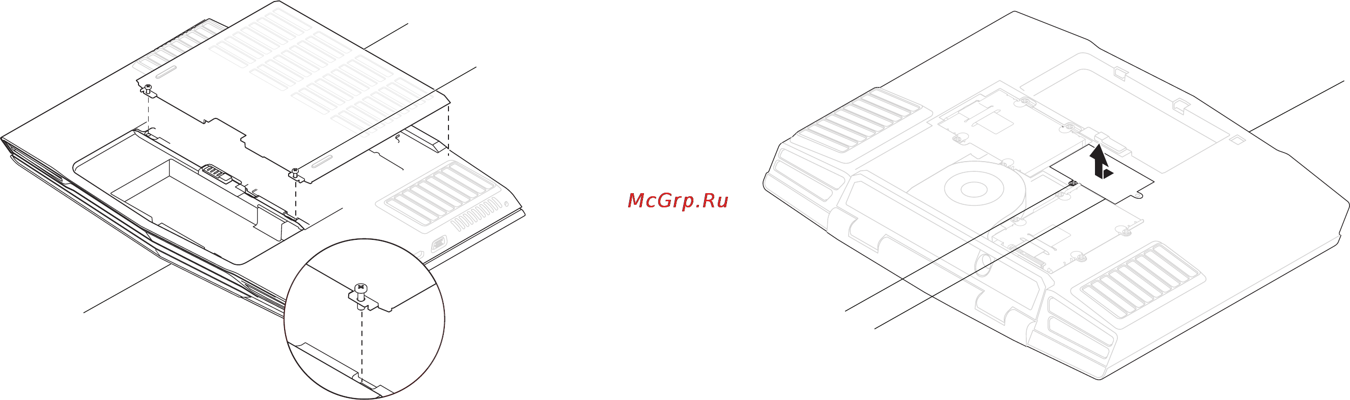 Dell Alienware M17x [36/76] Извлечение модулей памяти