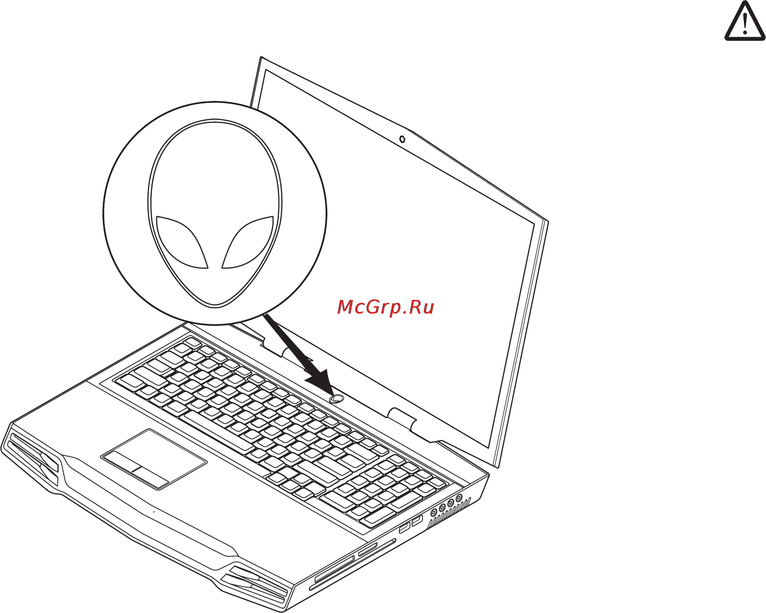 Dell Alienware M17x [8/76] Нажмите кнопку питания шаг 2