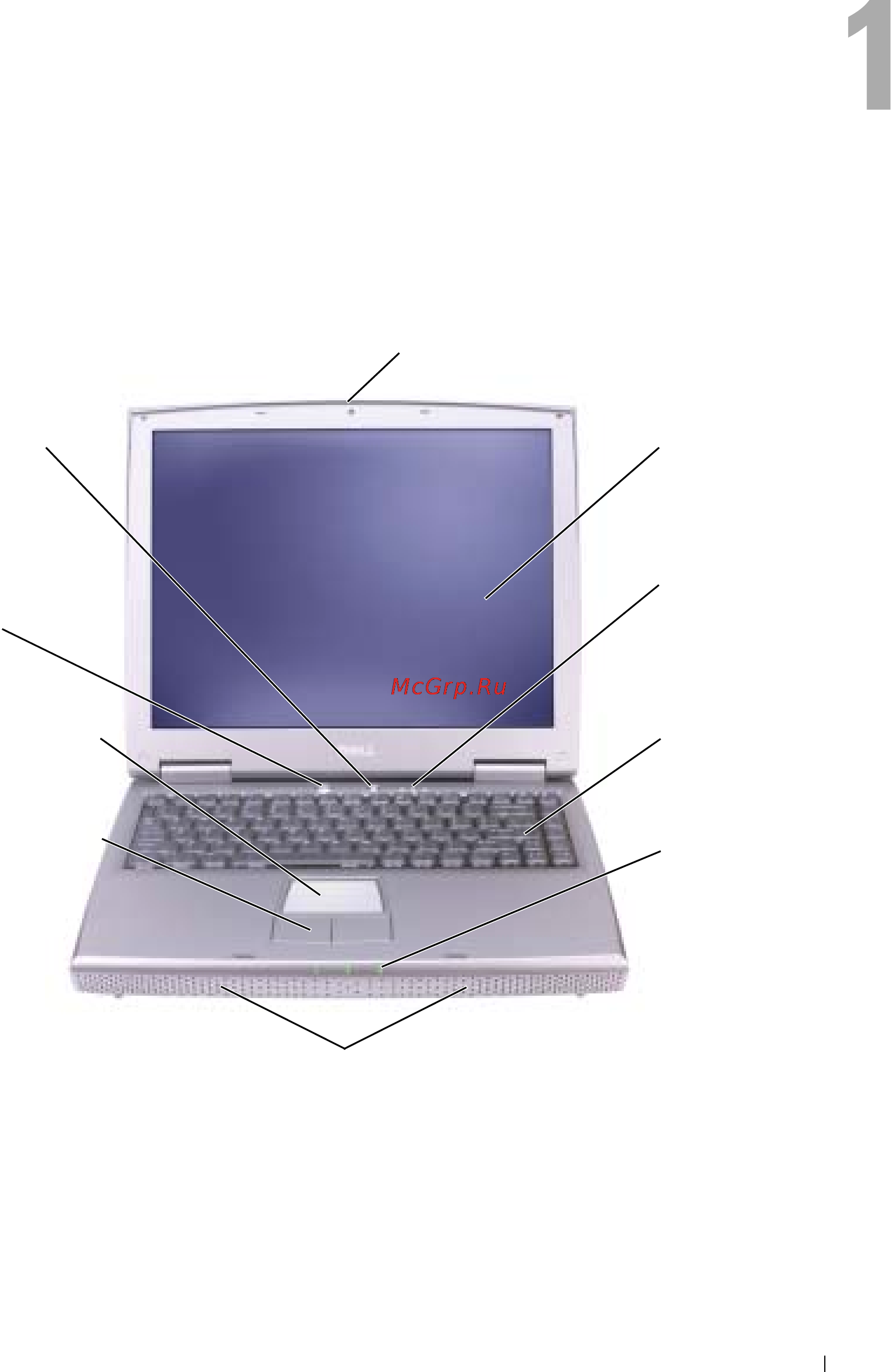 Dell Inspiron 1150 [13/116] Ознакомление с компьютером