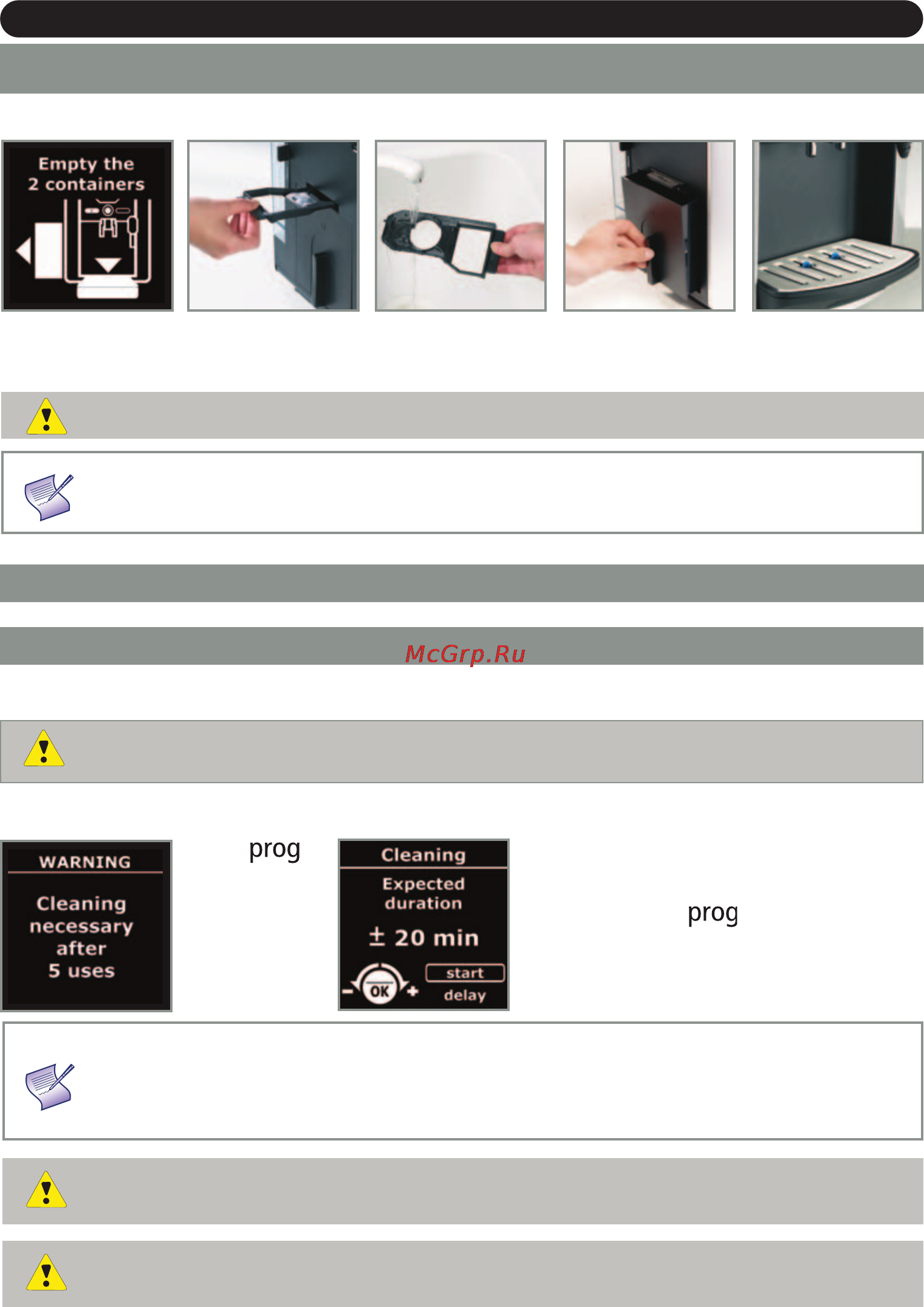 Krups EA 8050 Compact Espresseria [10/128] Maintaining your appliance