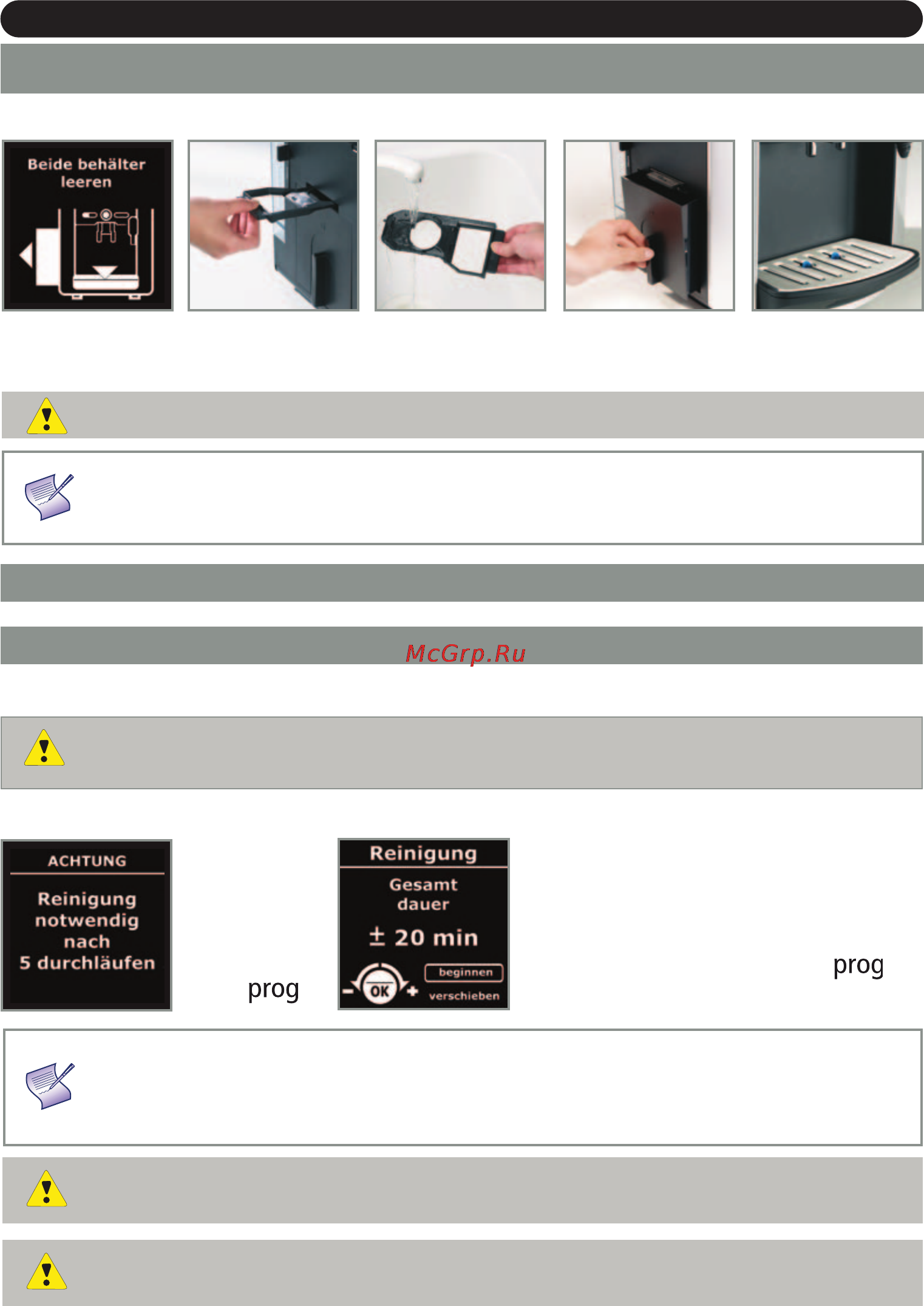 Krups EA 8050 Compact Espresseria [26/128] Wartung ihres geräts