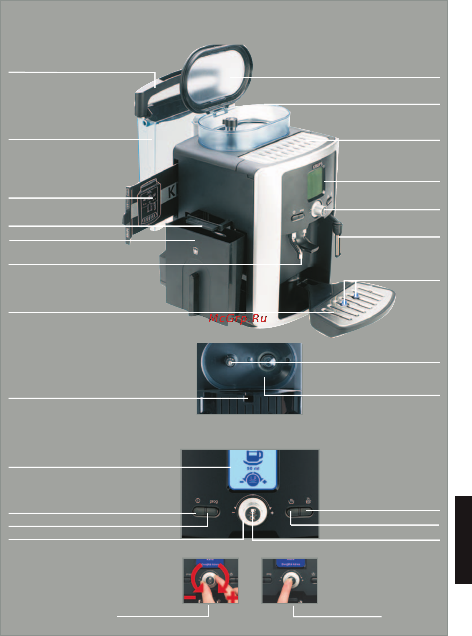 Krups EA 8050 Compact Espresseria [99/128] Popis prístroja