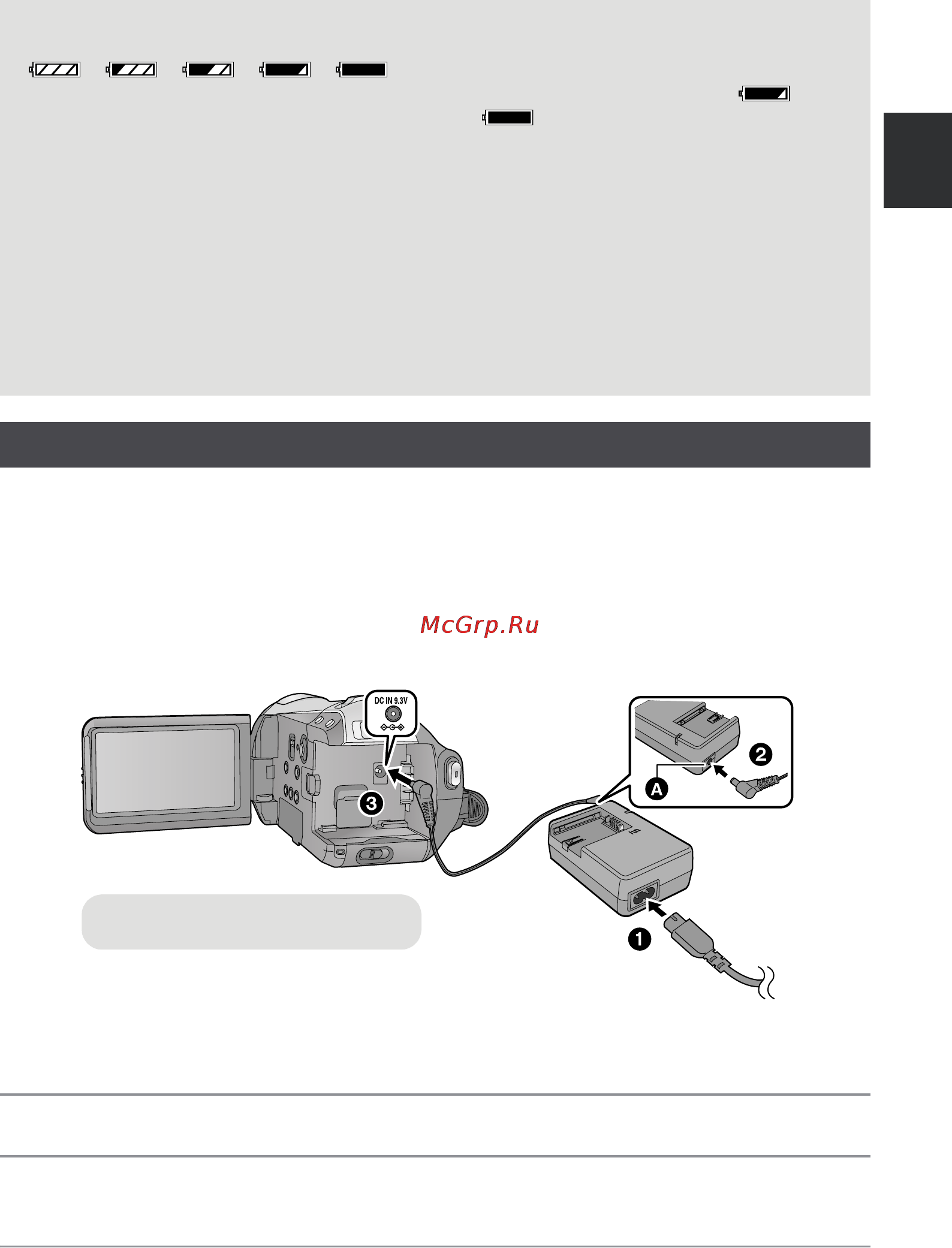 Panasonic HDC-SD9EE [17/128] Подключение к сети переменного тока