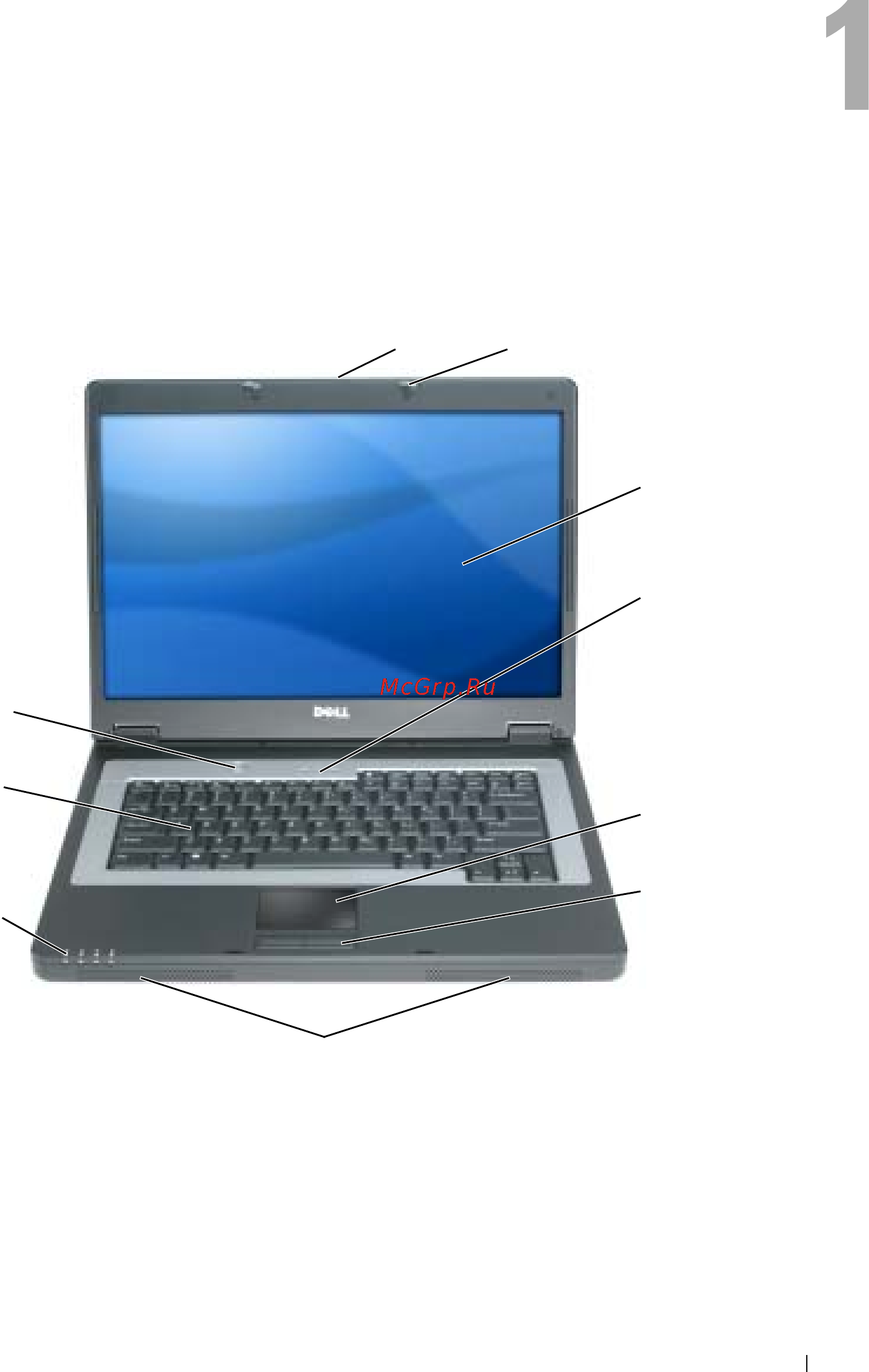 Dell Inspiron 1300 [11/152] Ознакомление с компьютером