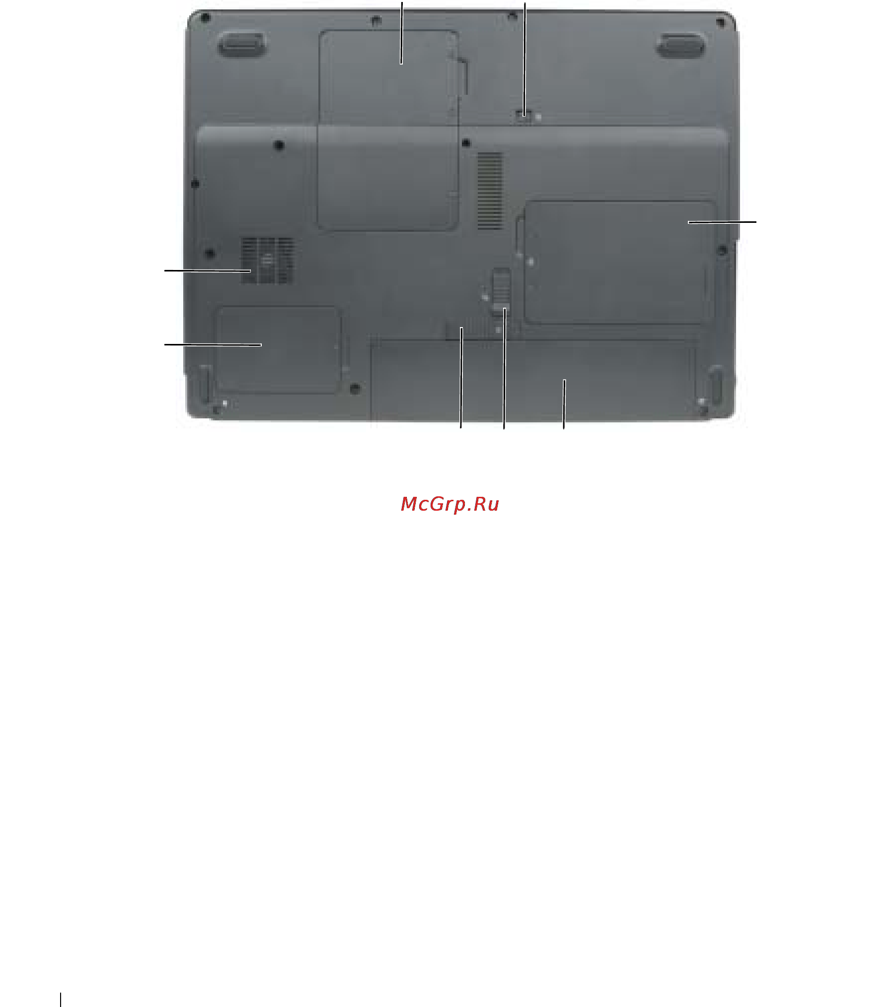 Dell Inspiron 1300 [18/152] Вид снизу