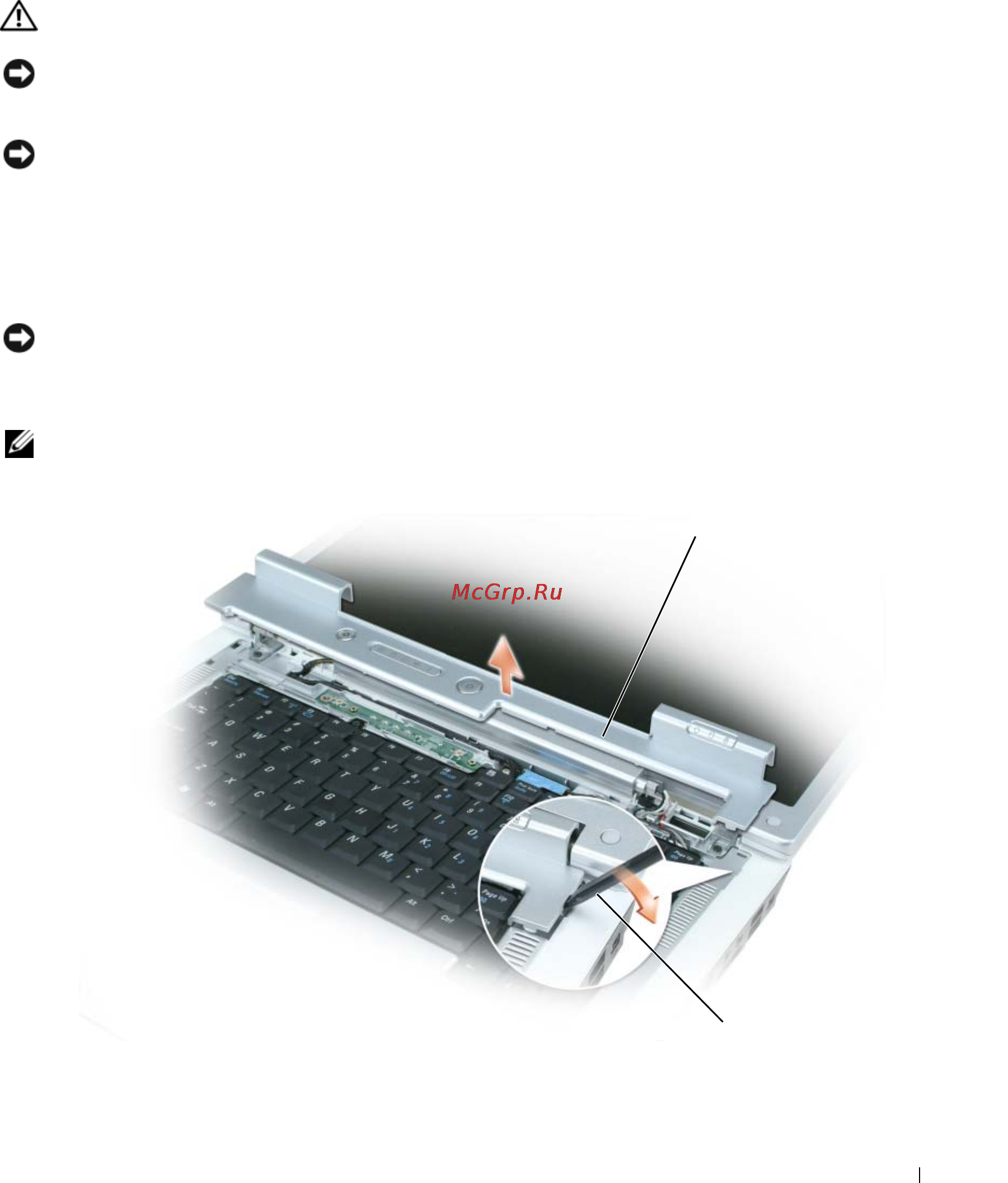 Dell Inspiron 1501 [101/172] Крышка шарнира