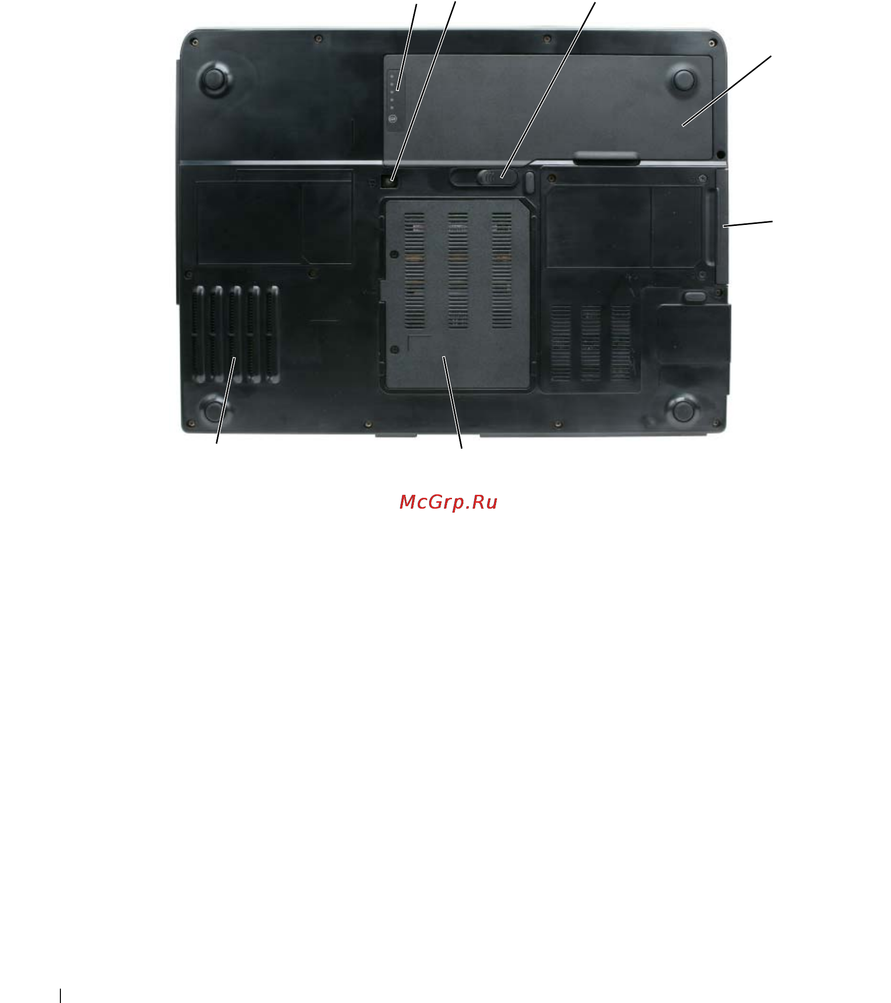 Dell Inspiron 1501 [24/172] Вид снизу