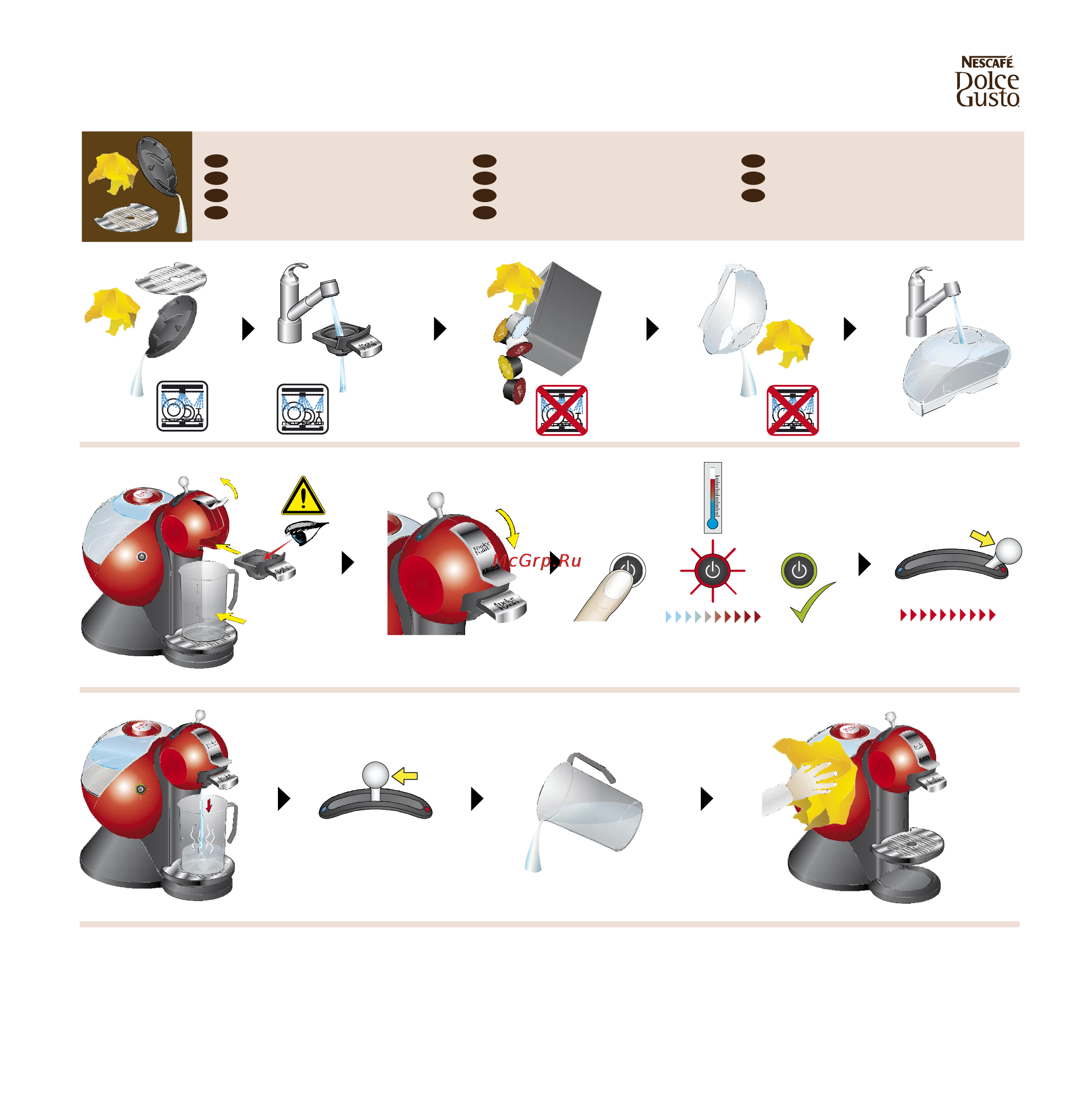 Krups KP 2100 Dolce Gusto Melody2 [9/24] Sec seg s sek сек