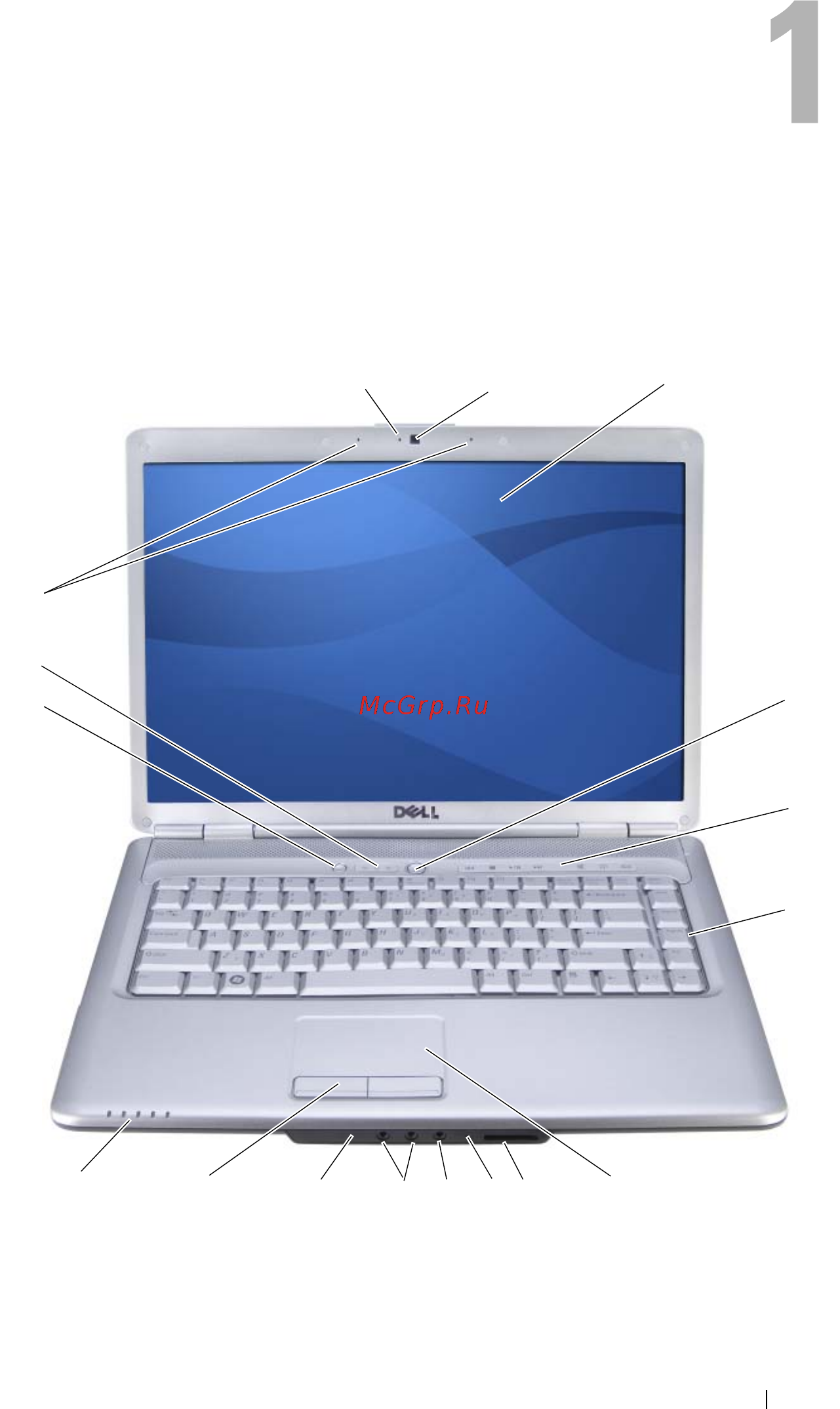 Dell Inspiron 1525 [23/246] Вид спереди