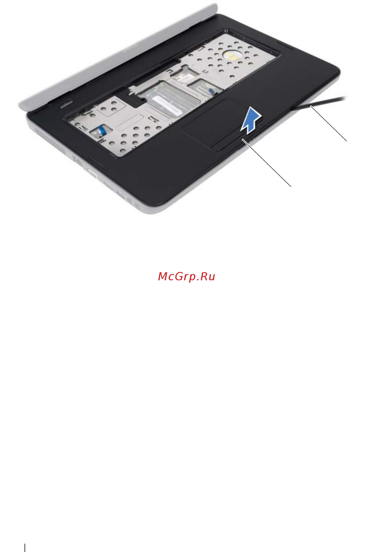 Dell Inspiron 15-N5040 [32/76] Установка упора для рук в сборе