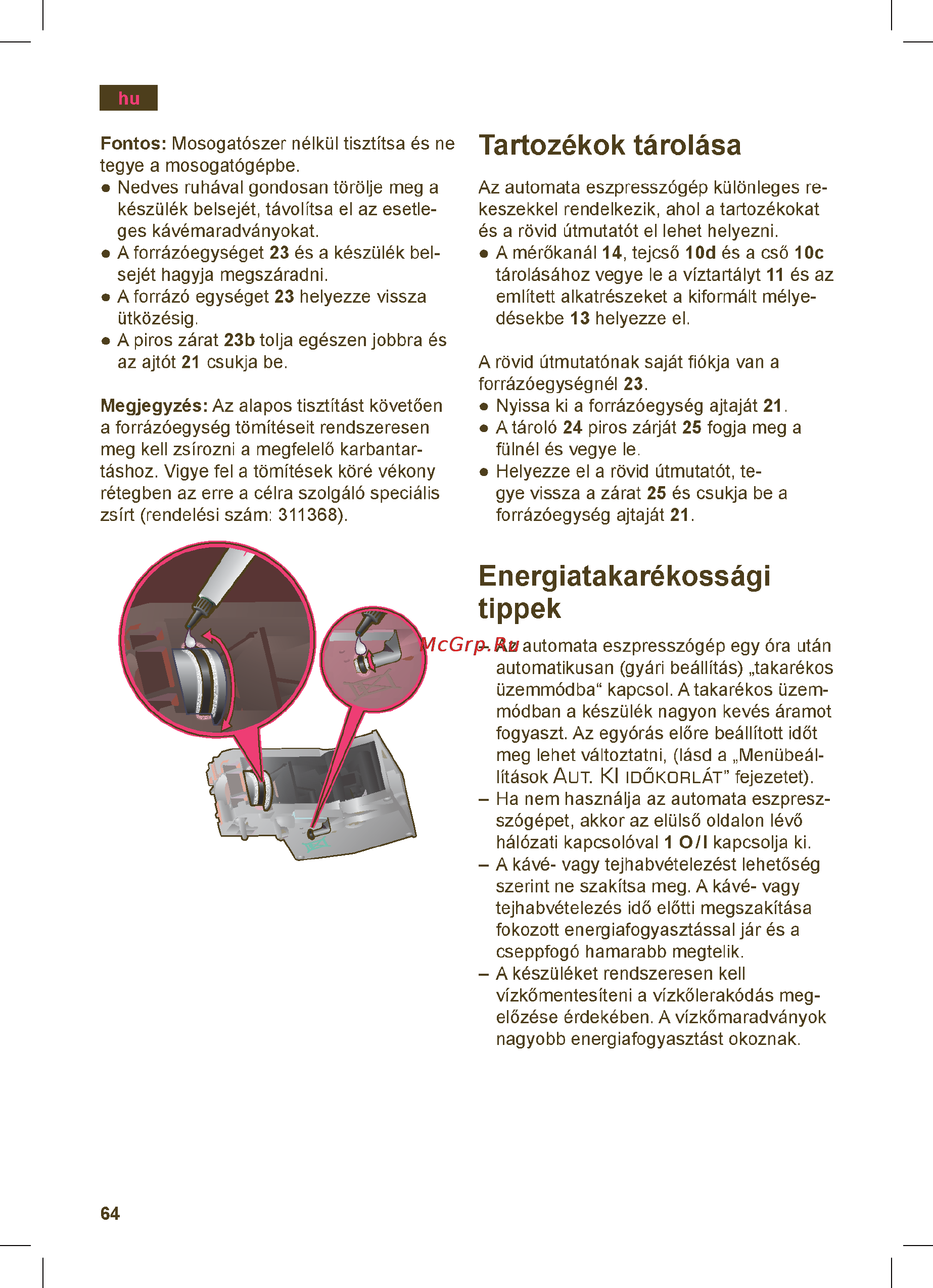 Siemens TE703201RW [68/152] Energiatakarékossági tippek