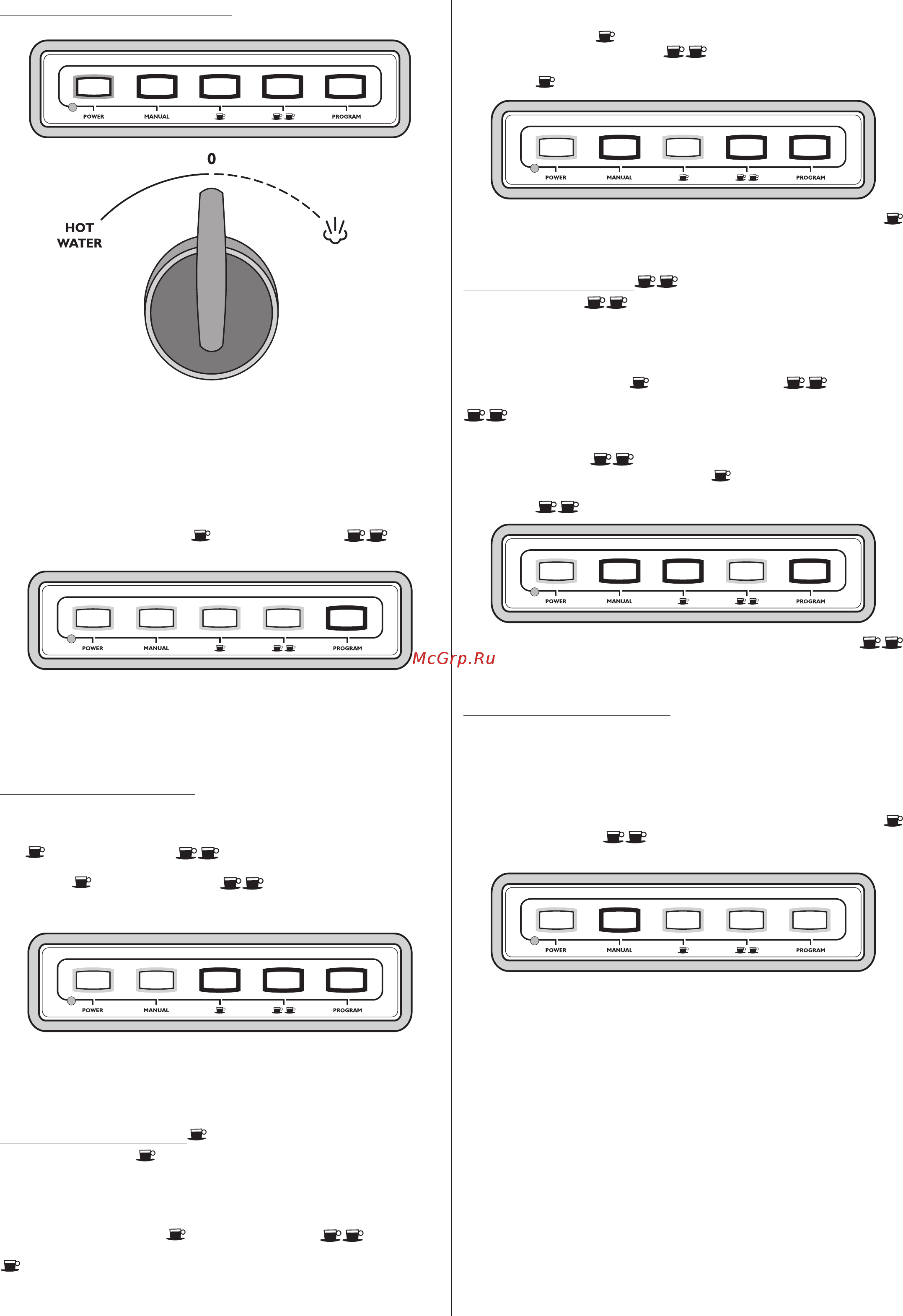 Zelmer Supremo 13Z013 [36/104] A vezérlő panel kezelése