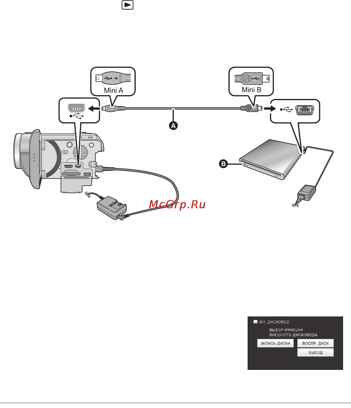 Panasonic HDC-SD600 [94/140] Вставьте диск в dvd рекордер