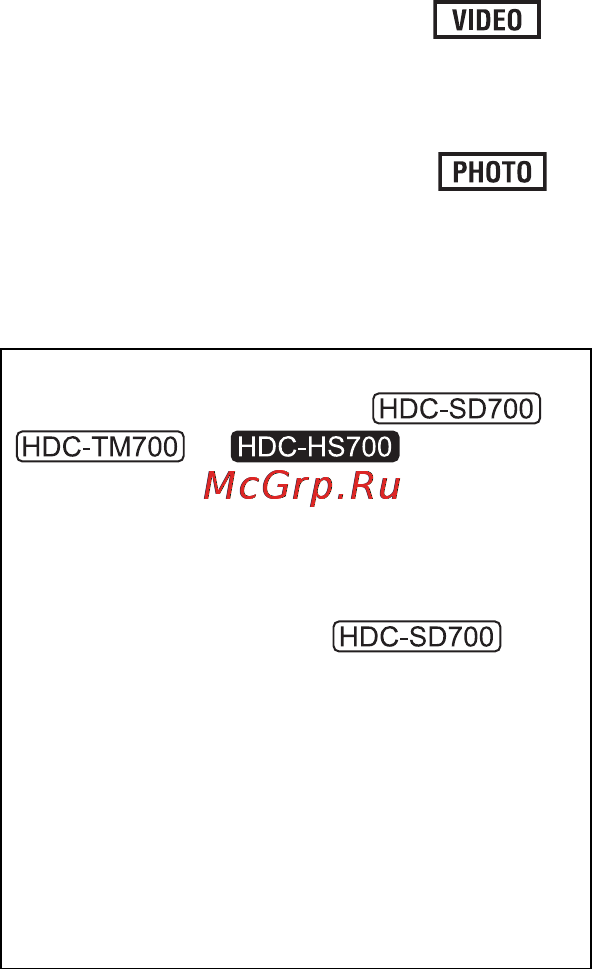 Panasonic HDC-HS700 [5/152] В настоящей инструкции по эксплуатации