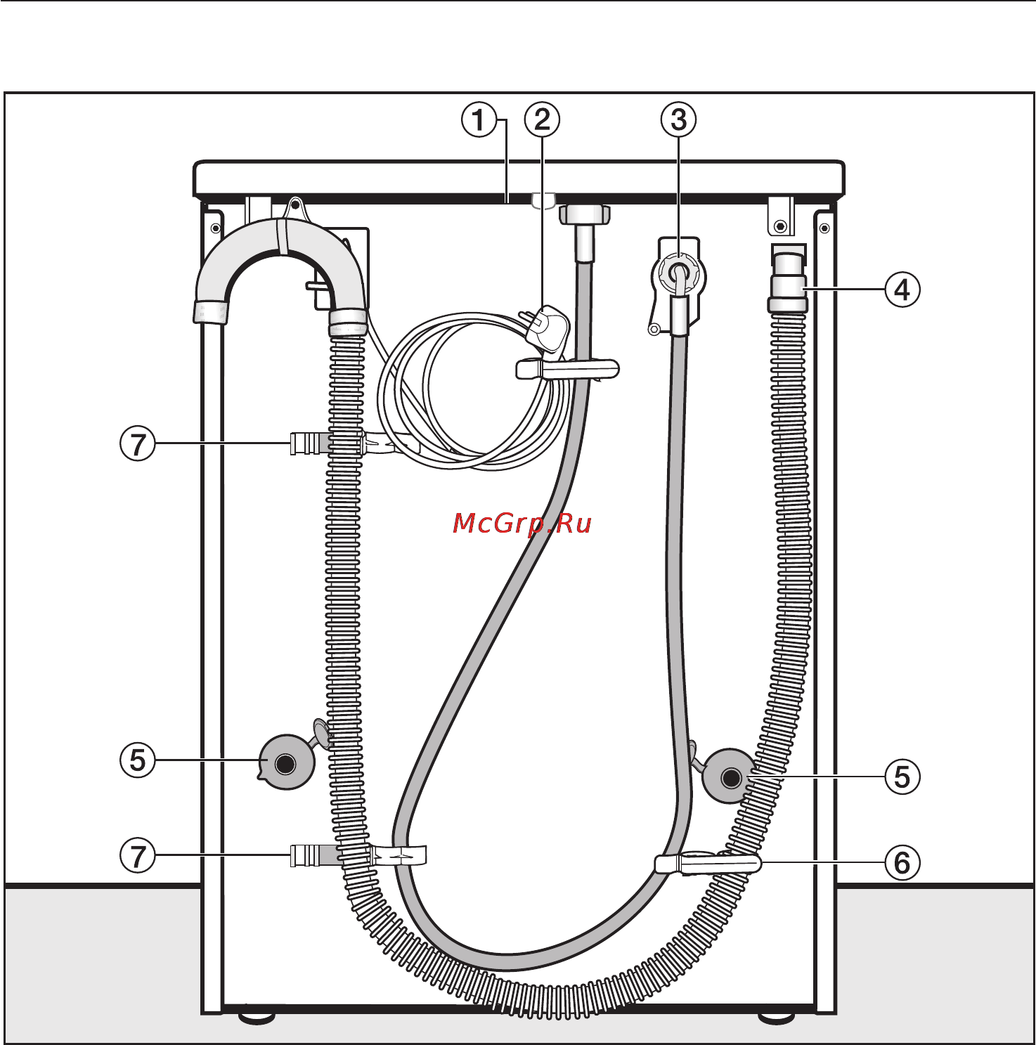 Miele W 544 [46/68] Âèä ñçàäè 46