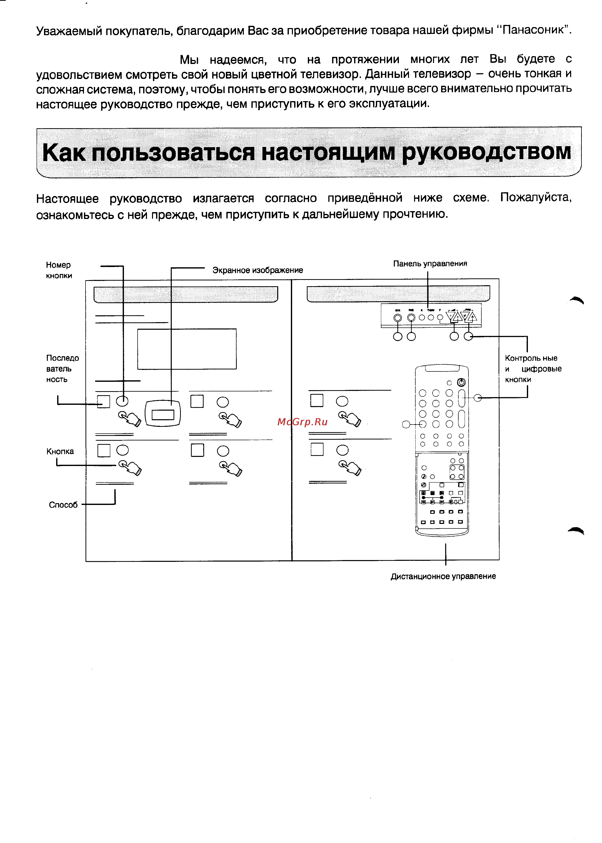 Panasonic TX-25A3C [2/27] Как пользоваться настоящим руководством