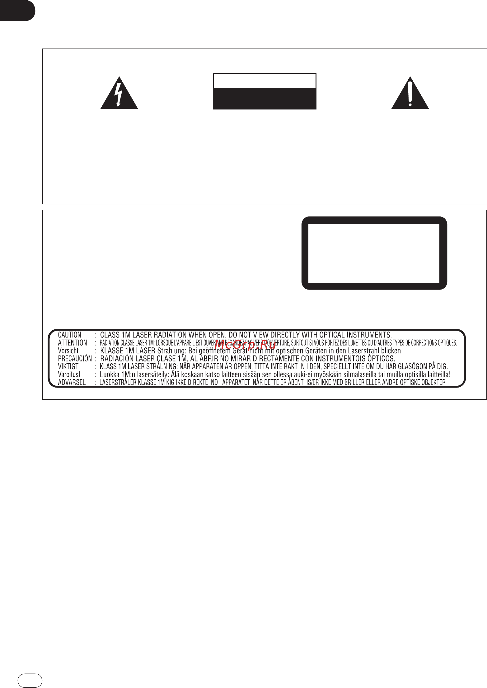 Pioneer DV-420V-K Black [2/54] Лазерный продукт класс 1
