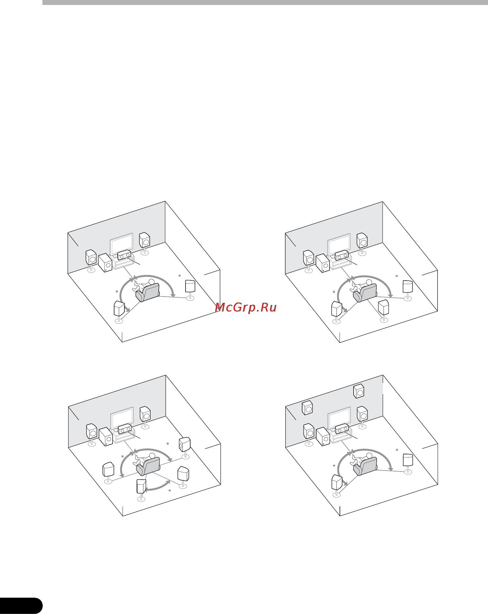 Pioneer VSX-820-S Silver [176/244] Ãàçìåùåíèå ã²îìêîãîâî²èòåëåé