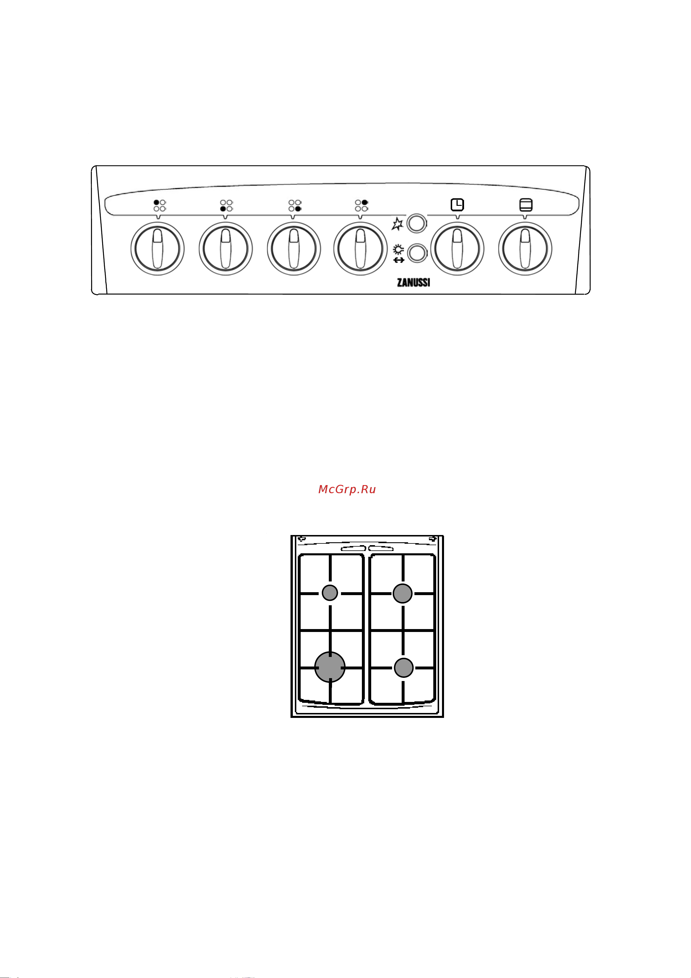 Zanussi ZCG 5607 [5/23] Óñòðîéñòâî ïëèòû