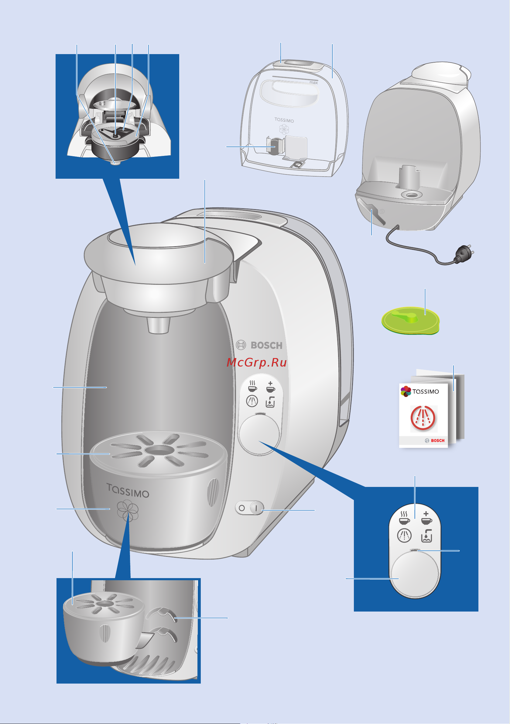 Bosch TAS 2002EE Tassimo Инструкция по эксплуатации онлайн [3/24] 32805