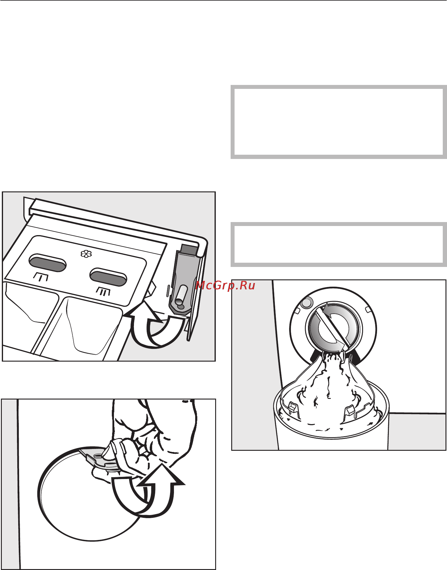 Miele W 4146 WPS [40/64] Помощь при неисправностях