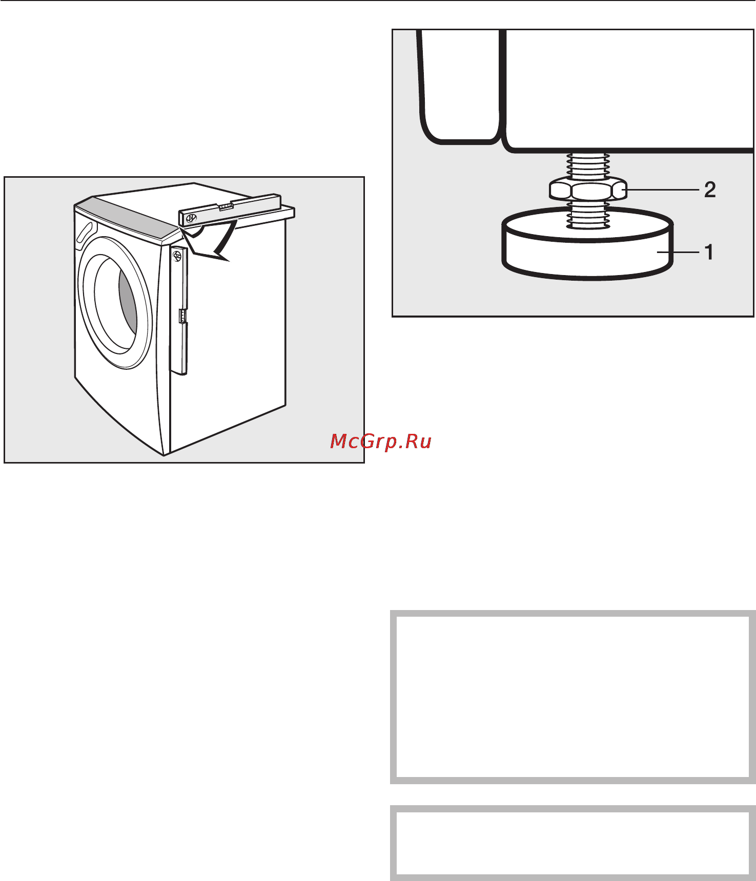 Miele W 4144 WPS [48/64] Âûðàâíèâàíèå ìàøèíû 48