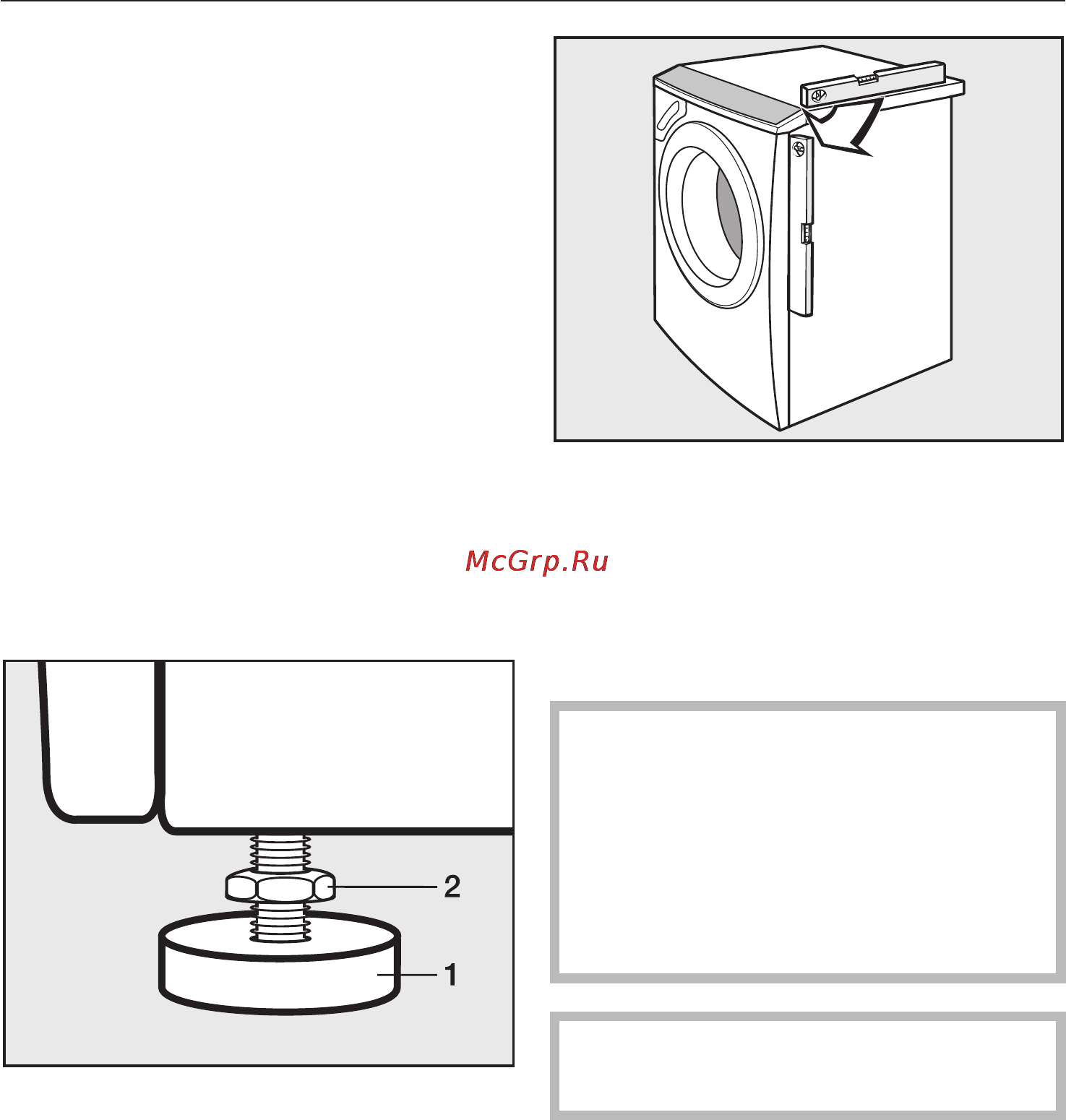 Miele W 4000 Gala Grande [48/68] Âûðàâíèâàíèå ìàøèíû 48