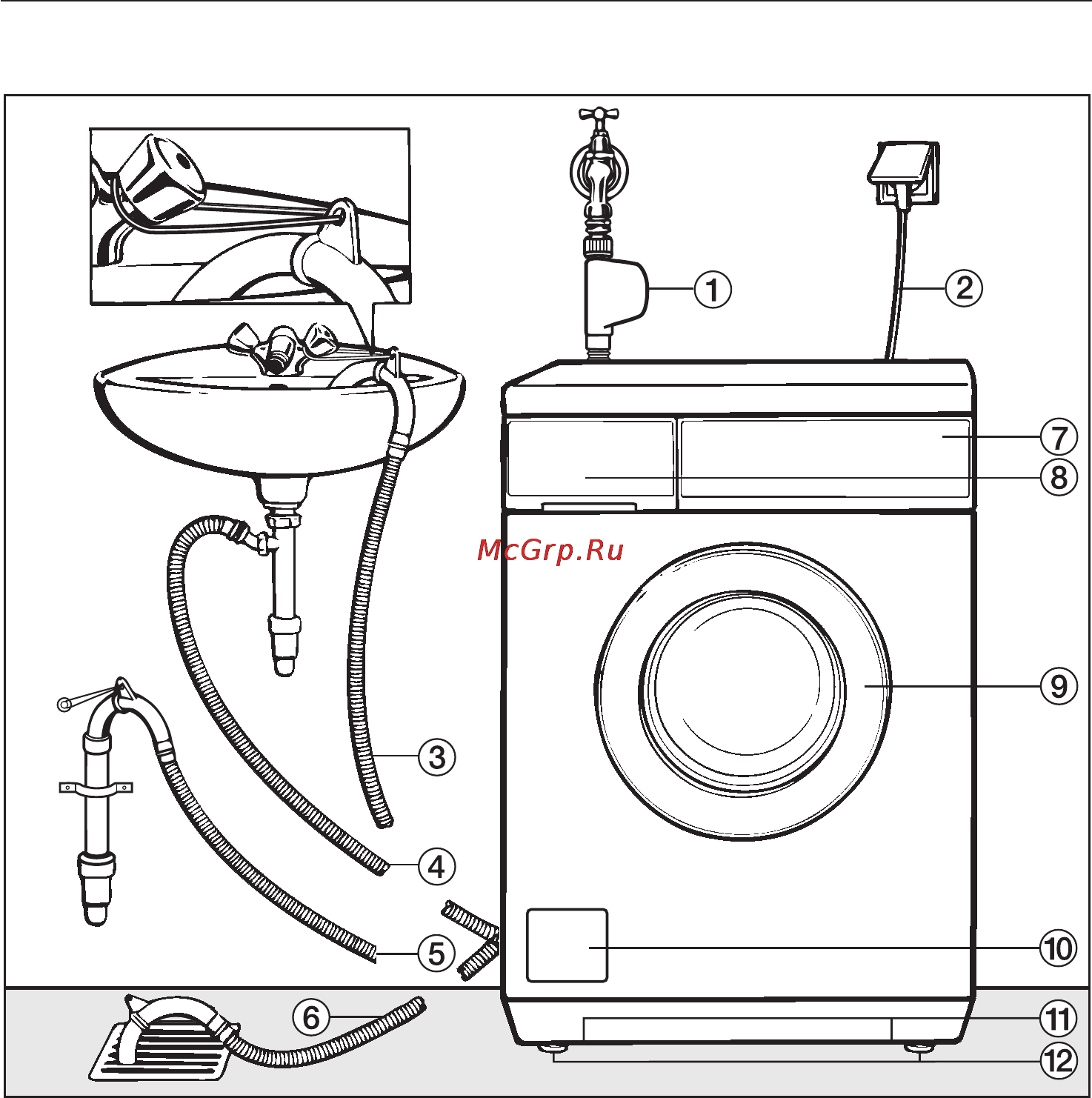 Miele W 3985 WPS [48/76] Установка и подключение