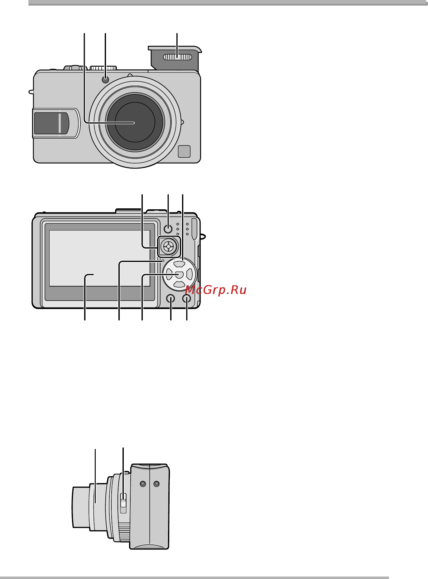 Panasonic LUMIX DMC-LX2 [9/136] Названия компонентов