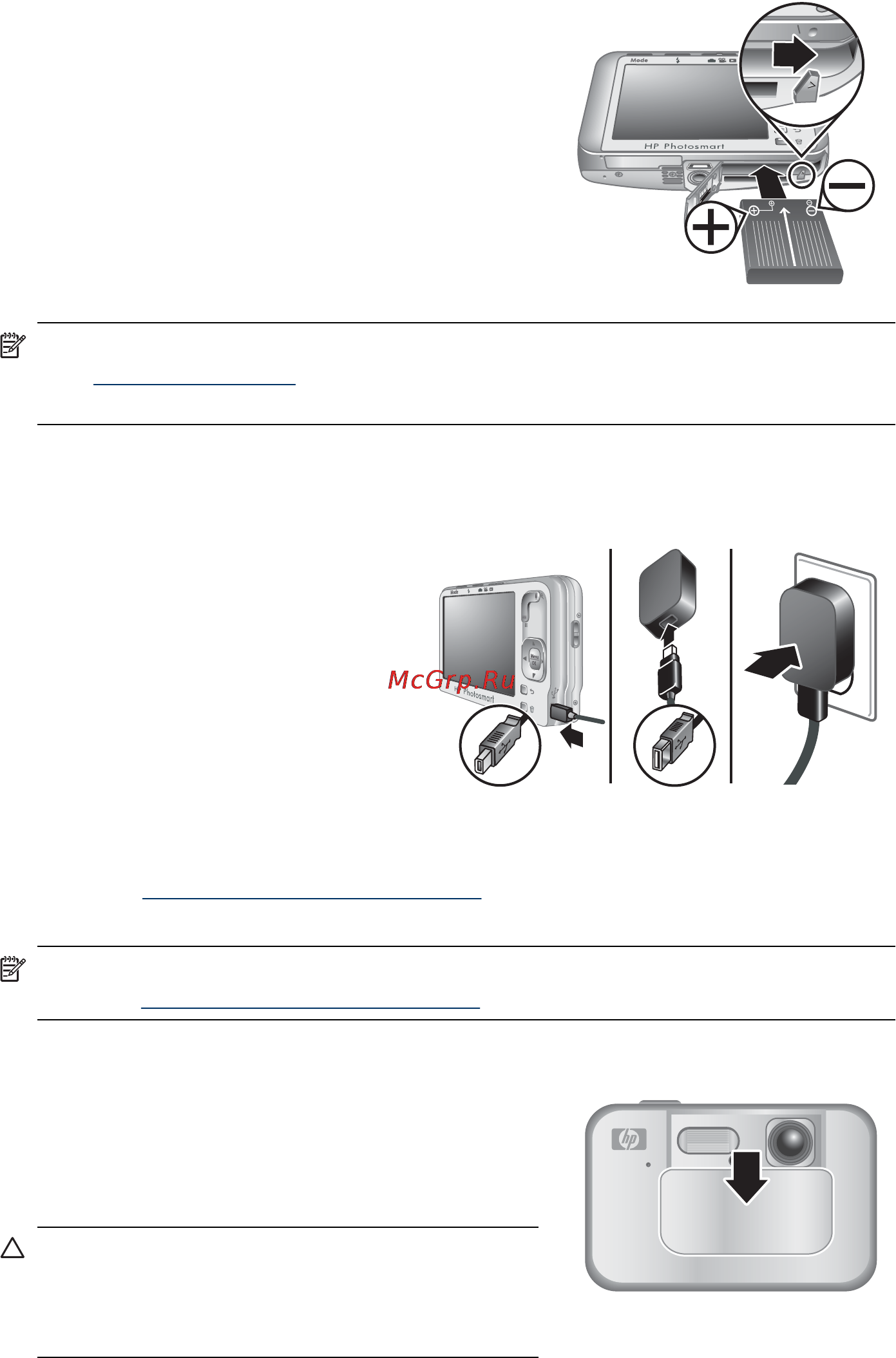 HP Photosmart R840 [8/67] Установите батарею