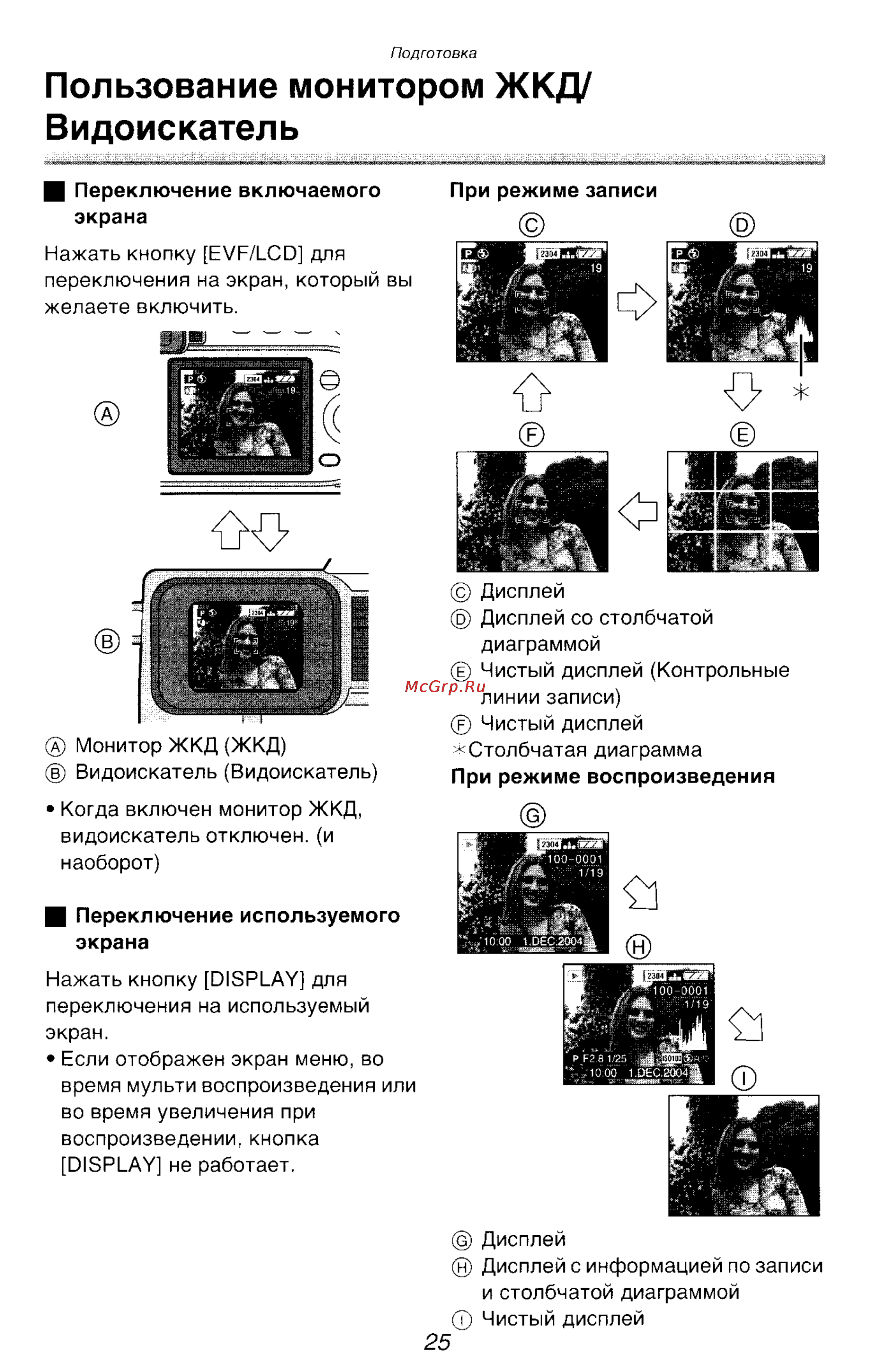 Panasonic LUMIX DMC-FZ10 Инструкция по эксплуатации онлайн [25/182] 33076