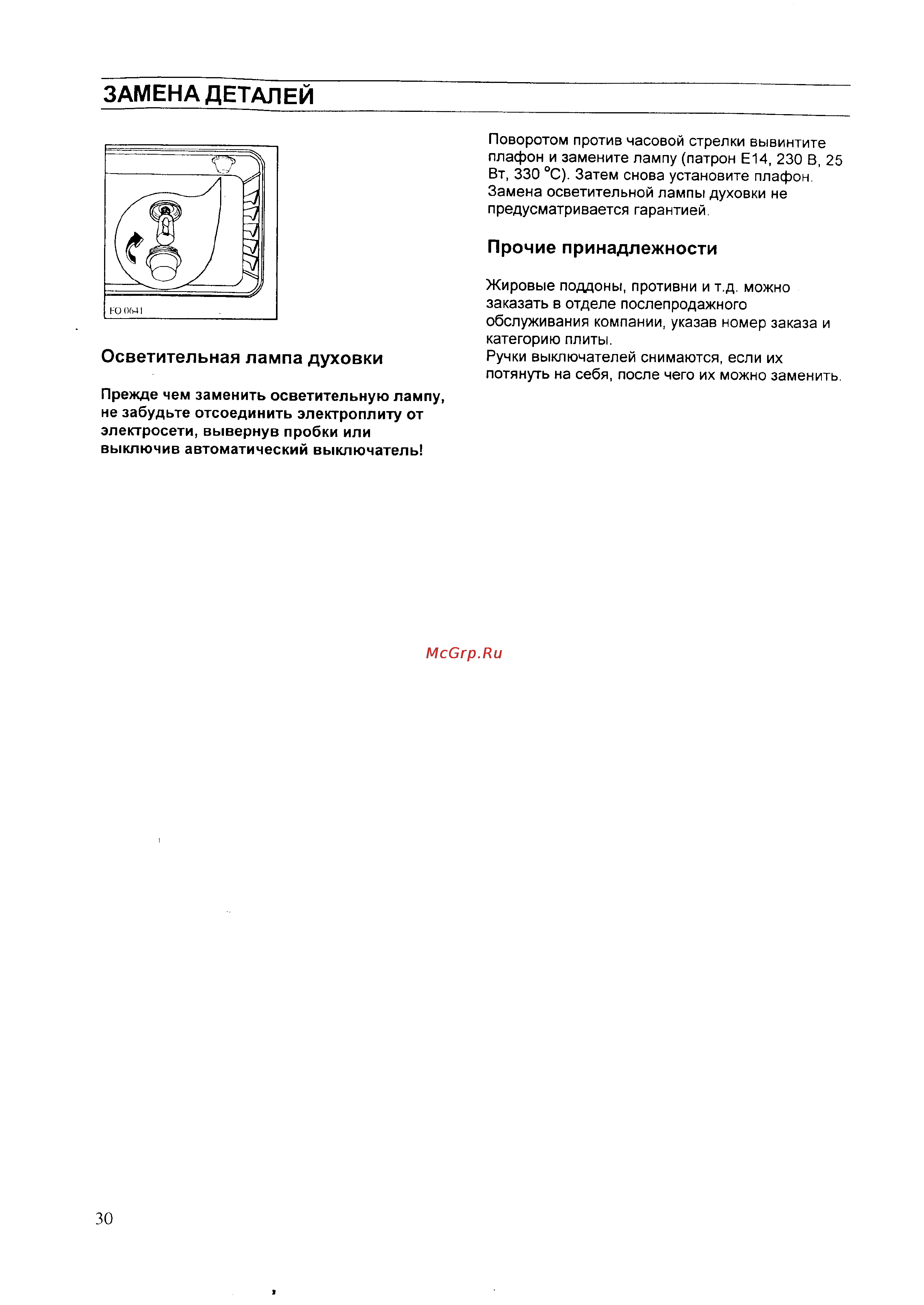 Zanussi ZC 615 CE [29/34] Замена деталей