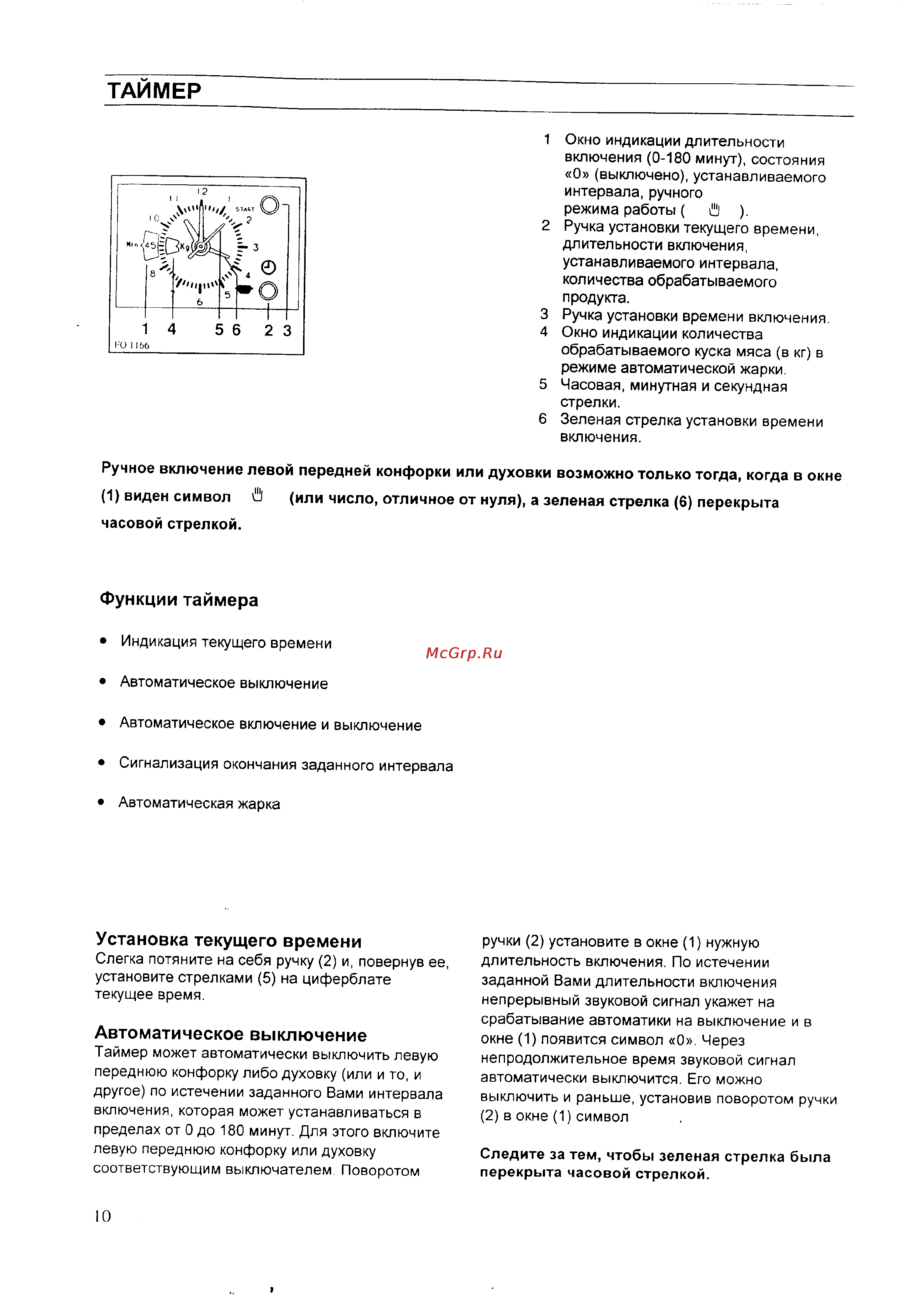Zanussi ZC 615 CE [9/34] Таймер
