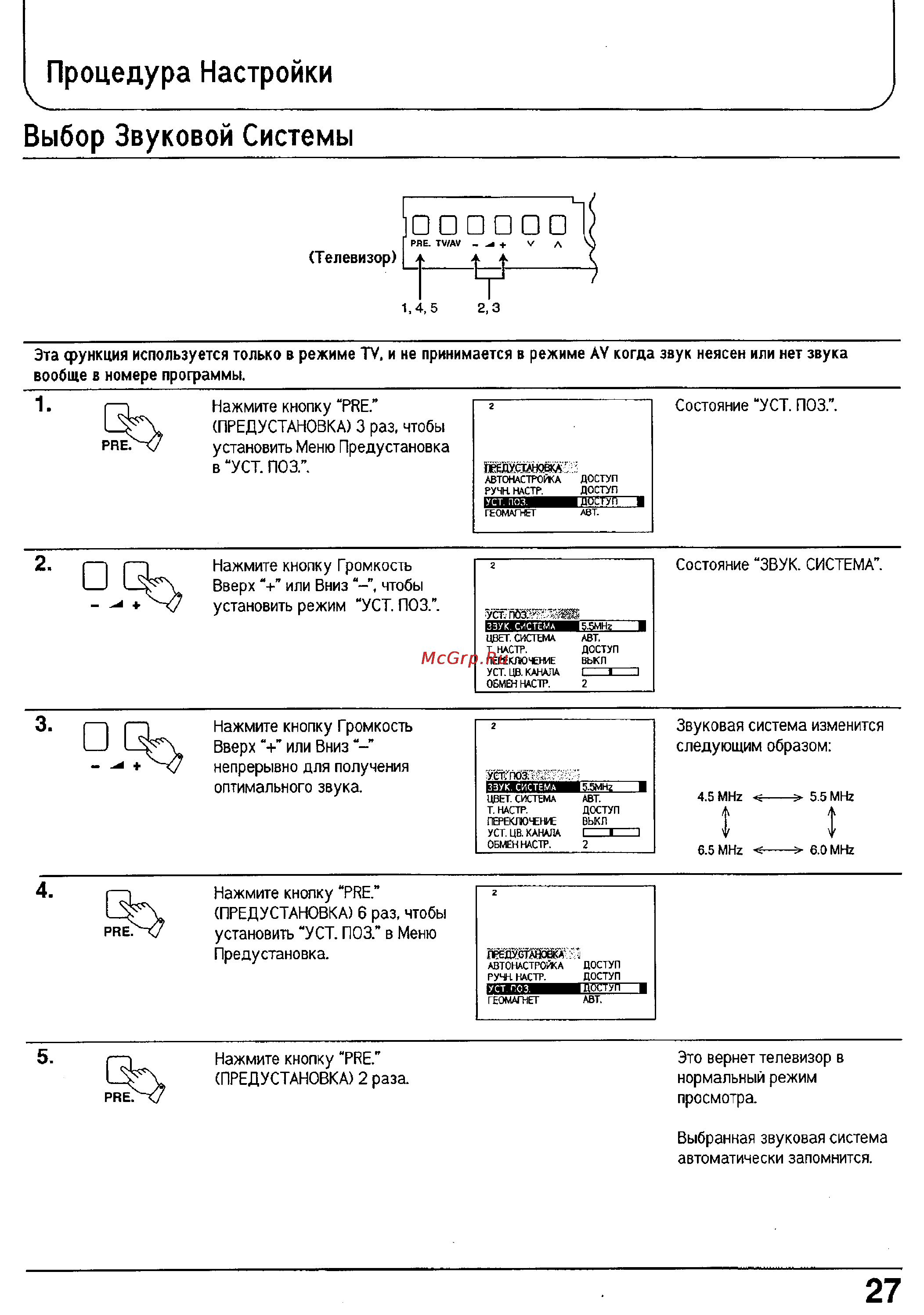Panasonic TX-25P90T [27/45] Телевизор