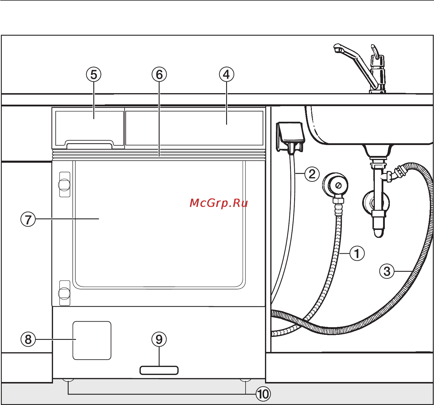 Miele W 2839i WPM [50/76] Óñòàíîâêà è ïîäêëþ åíèå 50