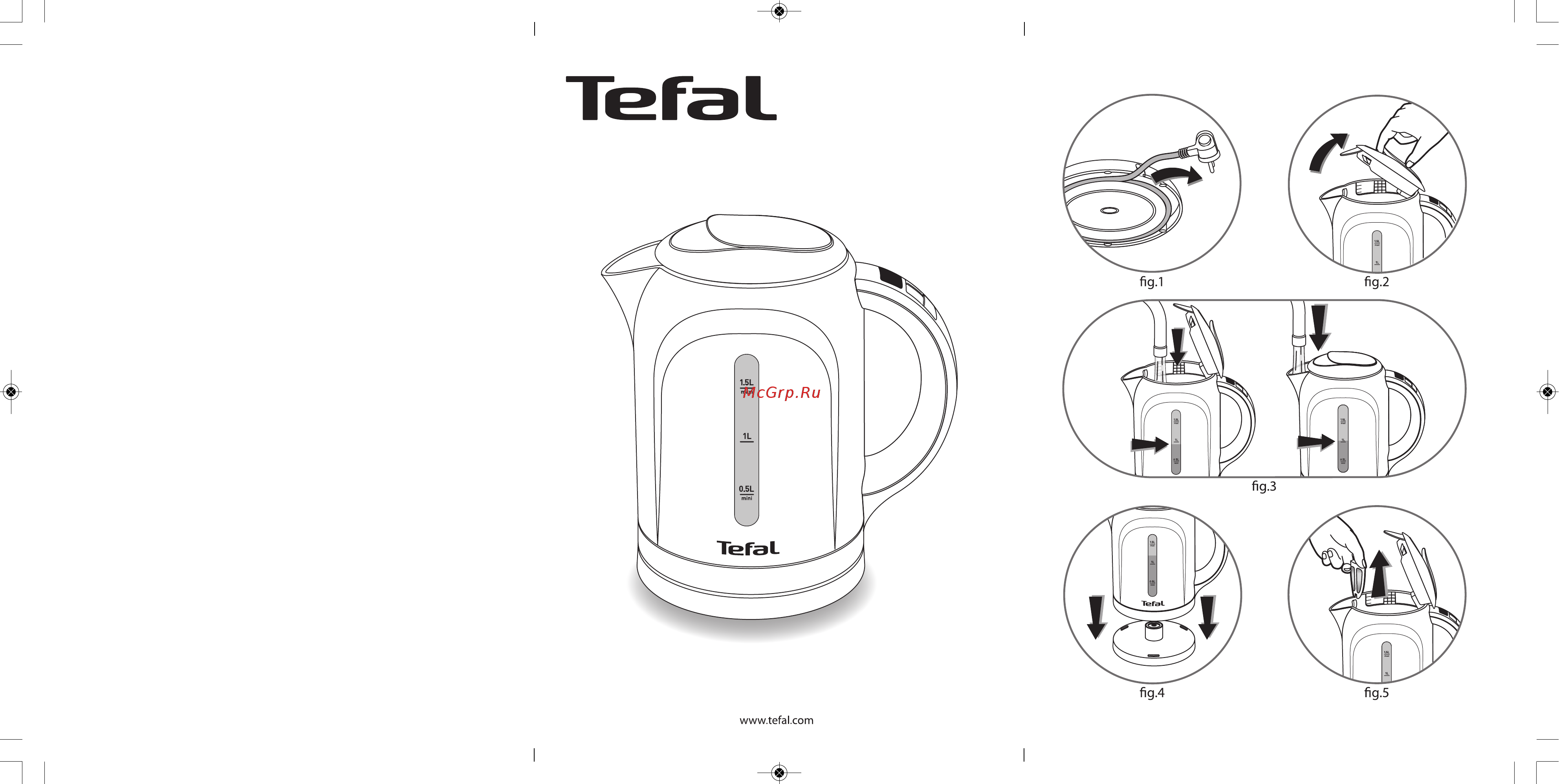 Tefal THERMOVISION KO410 Инструкция по эксплуатации онлайн