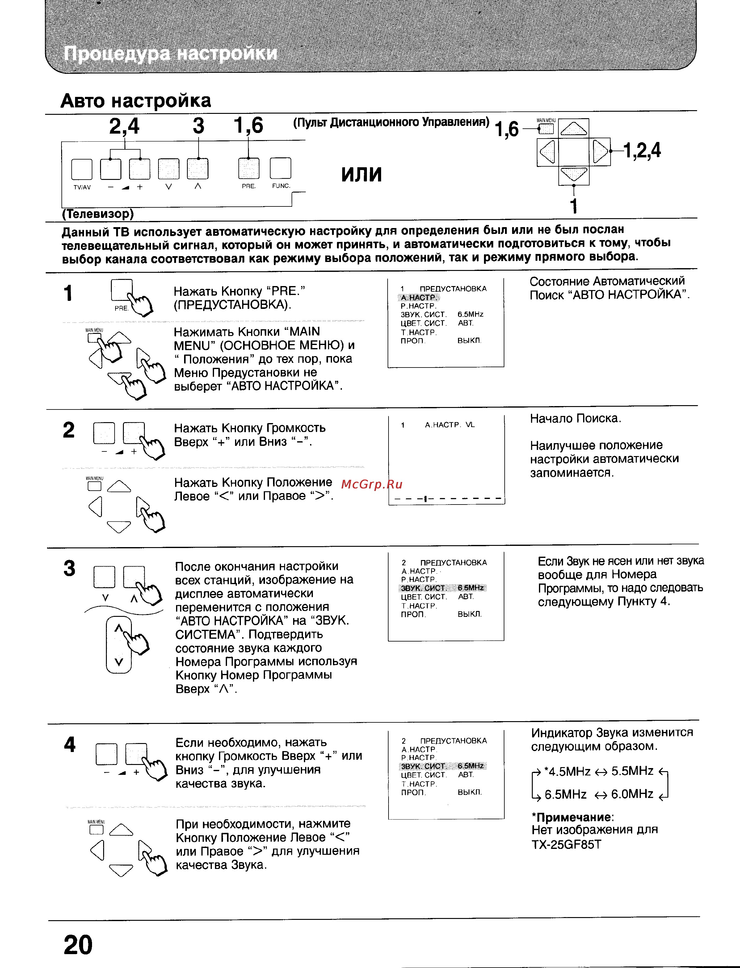 Panasonic TC-25GF85 [19/46] Или
