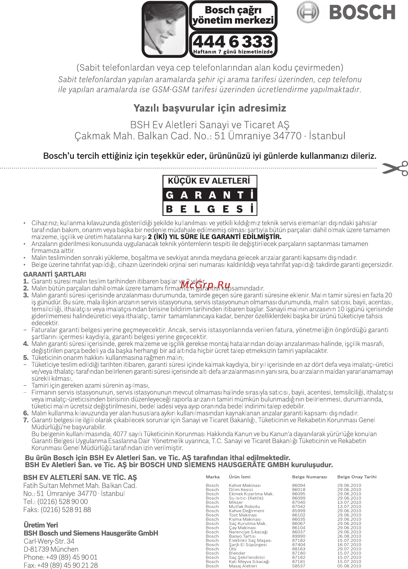 Bosch TWK 3A013 Инструкция по эксплуатации онлайн [42/62] 3866