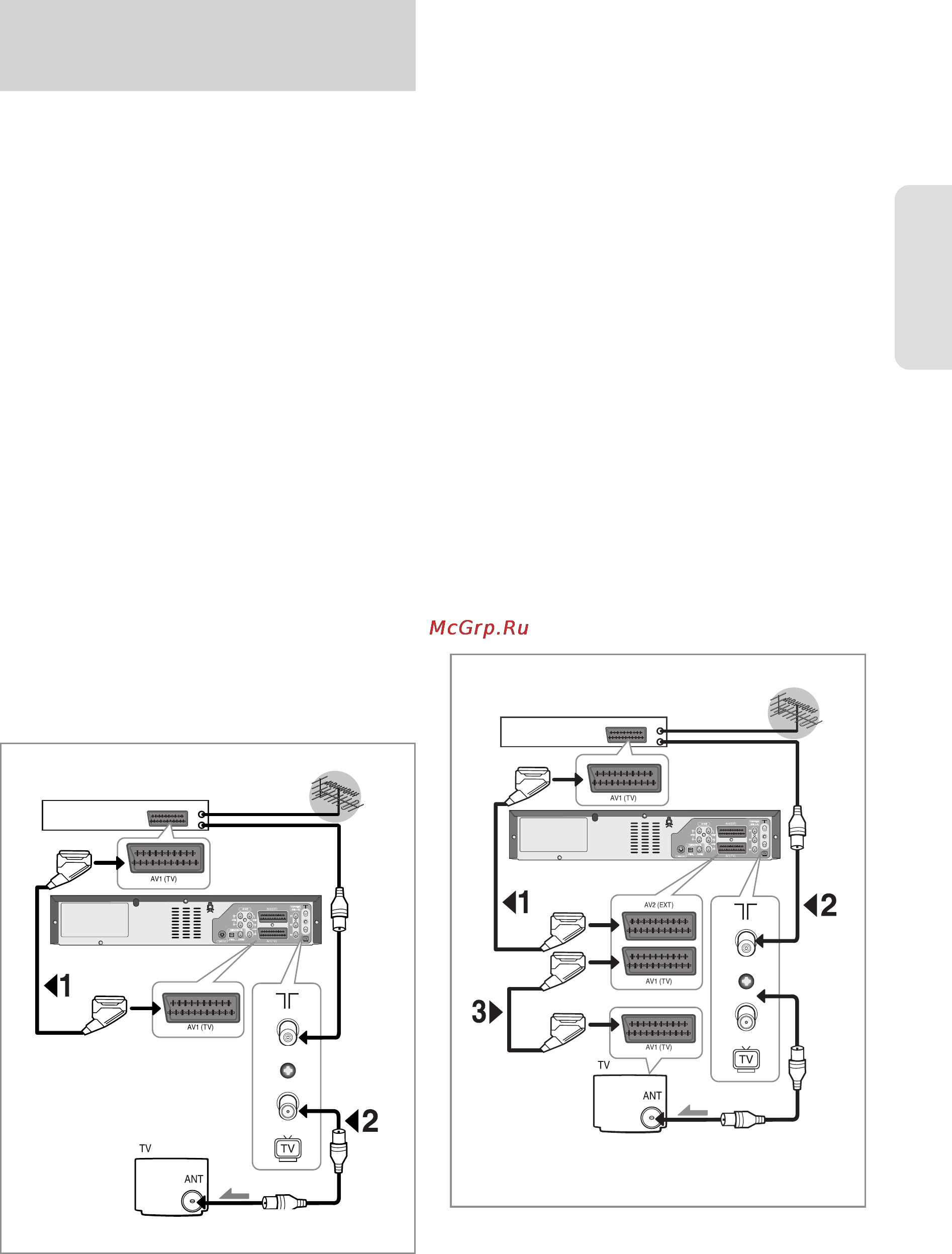 Samsung DVD-VR355 [101/168] Пщключення комб нованого dvd рекордера з воудованим в деомагн тофоном до супутникового ресивера або ншого обладнання