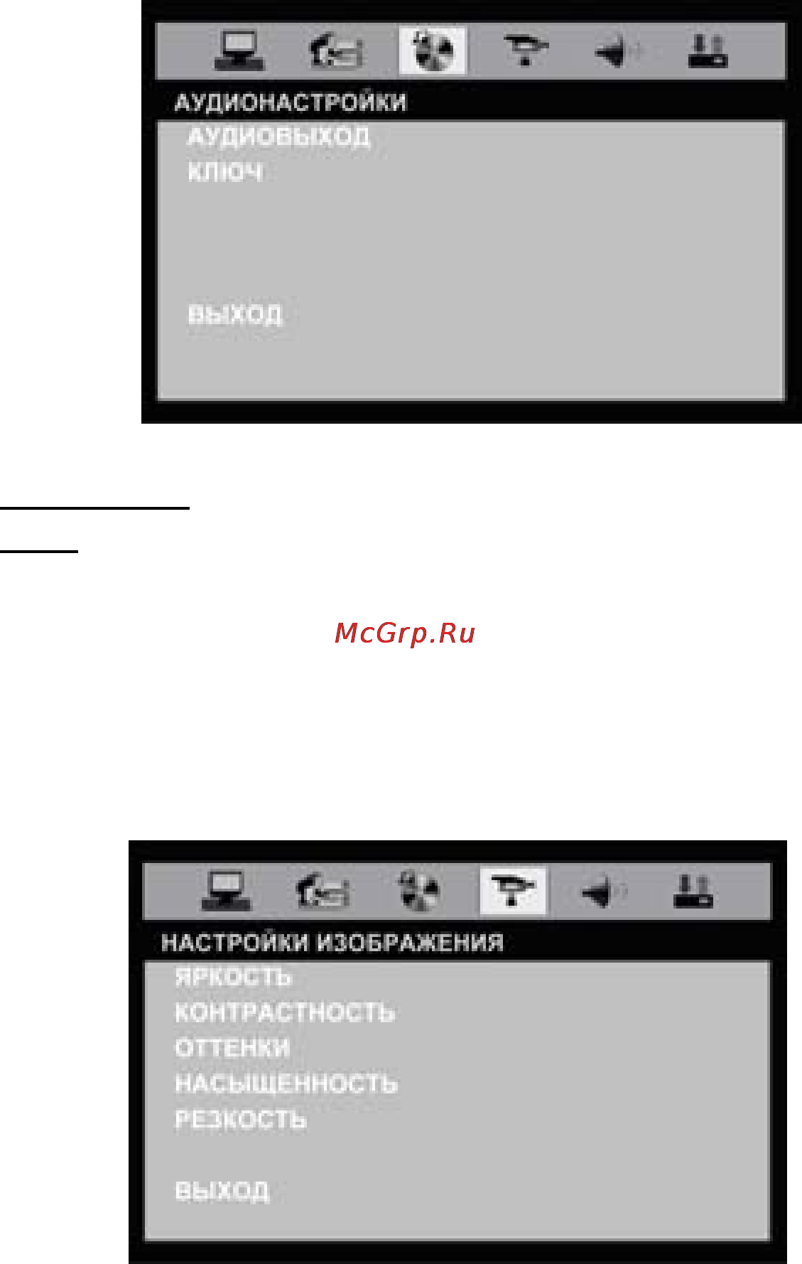 Prology DVD-2020U BG [36/40] Меню аудионастроек