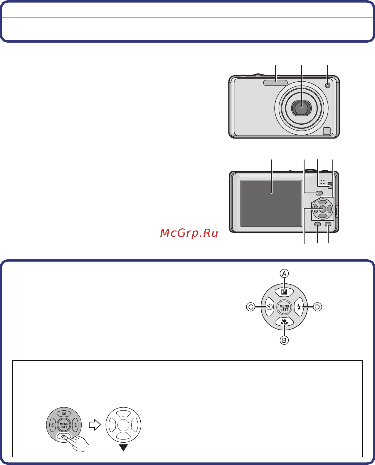 Panasonic LUMIX DMC-FS9 [7/143] Названия составных частей