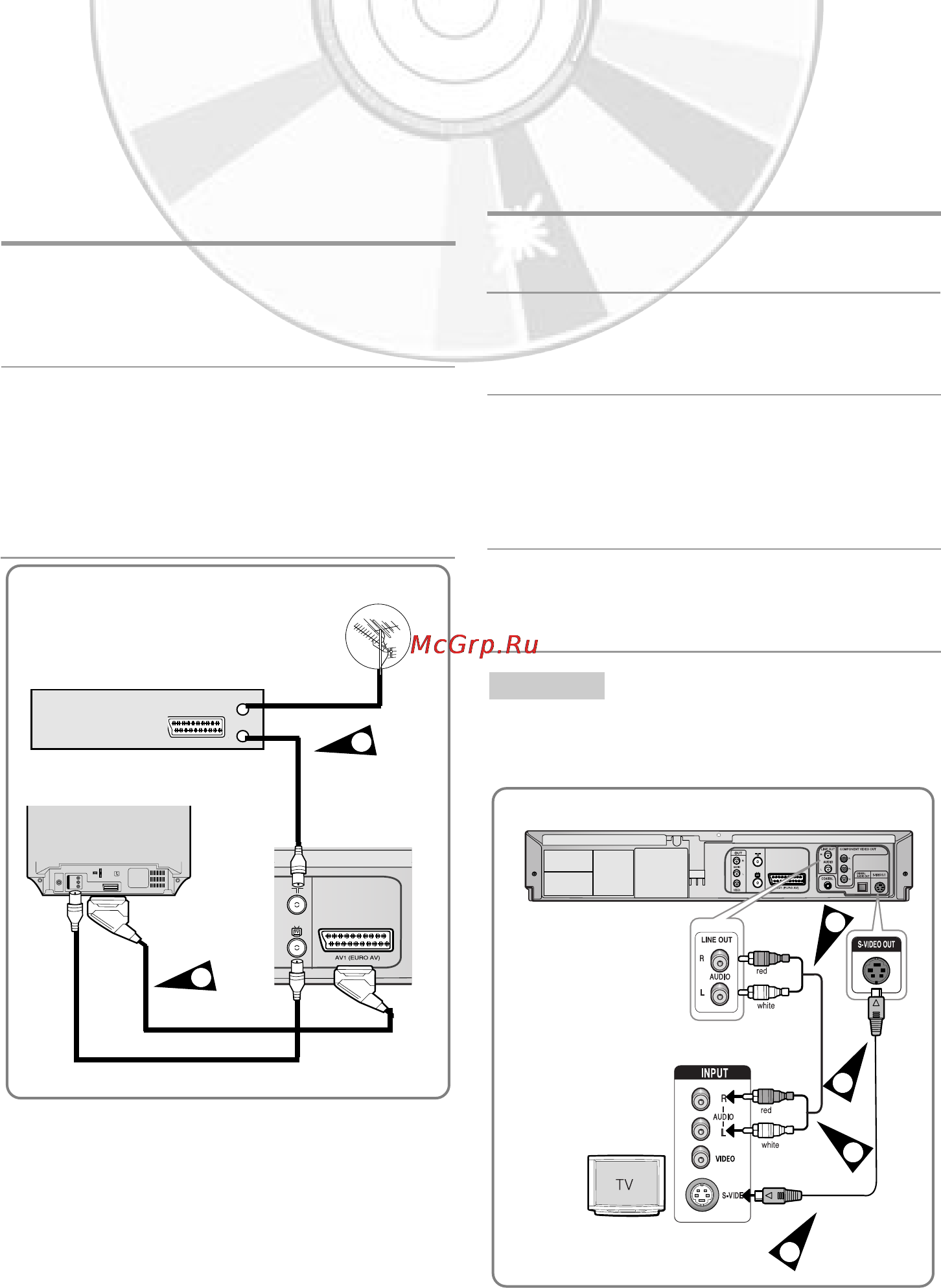 Samsung DVD-V8650K [9/61] Одключение dvd vcr к телевизору с помощью кабеля s video только dvd