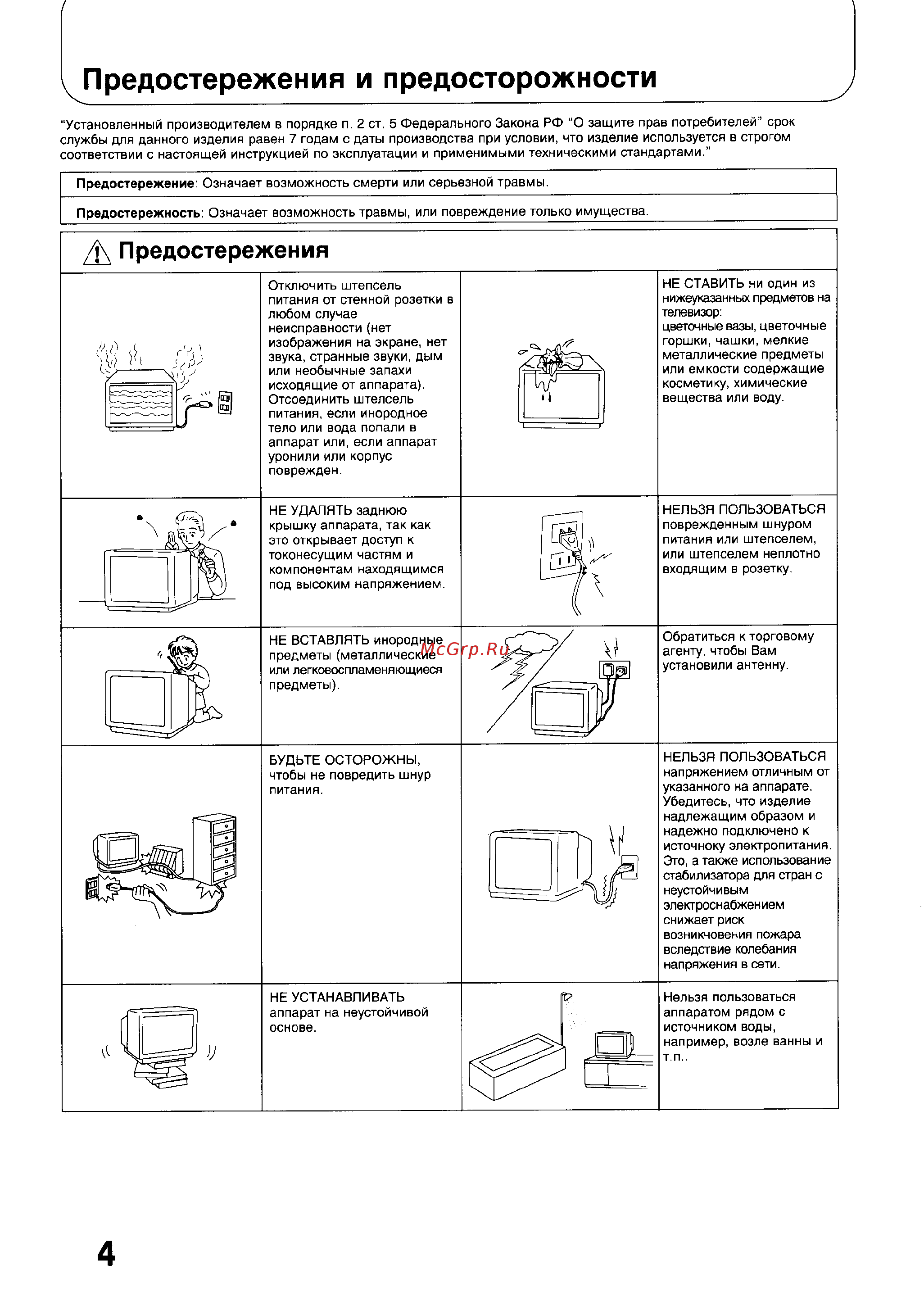 Panasonic TC-21V80R Инструкция по эксплуатации онлайн [4/39] 37704