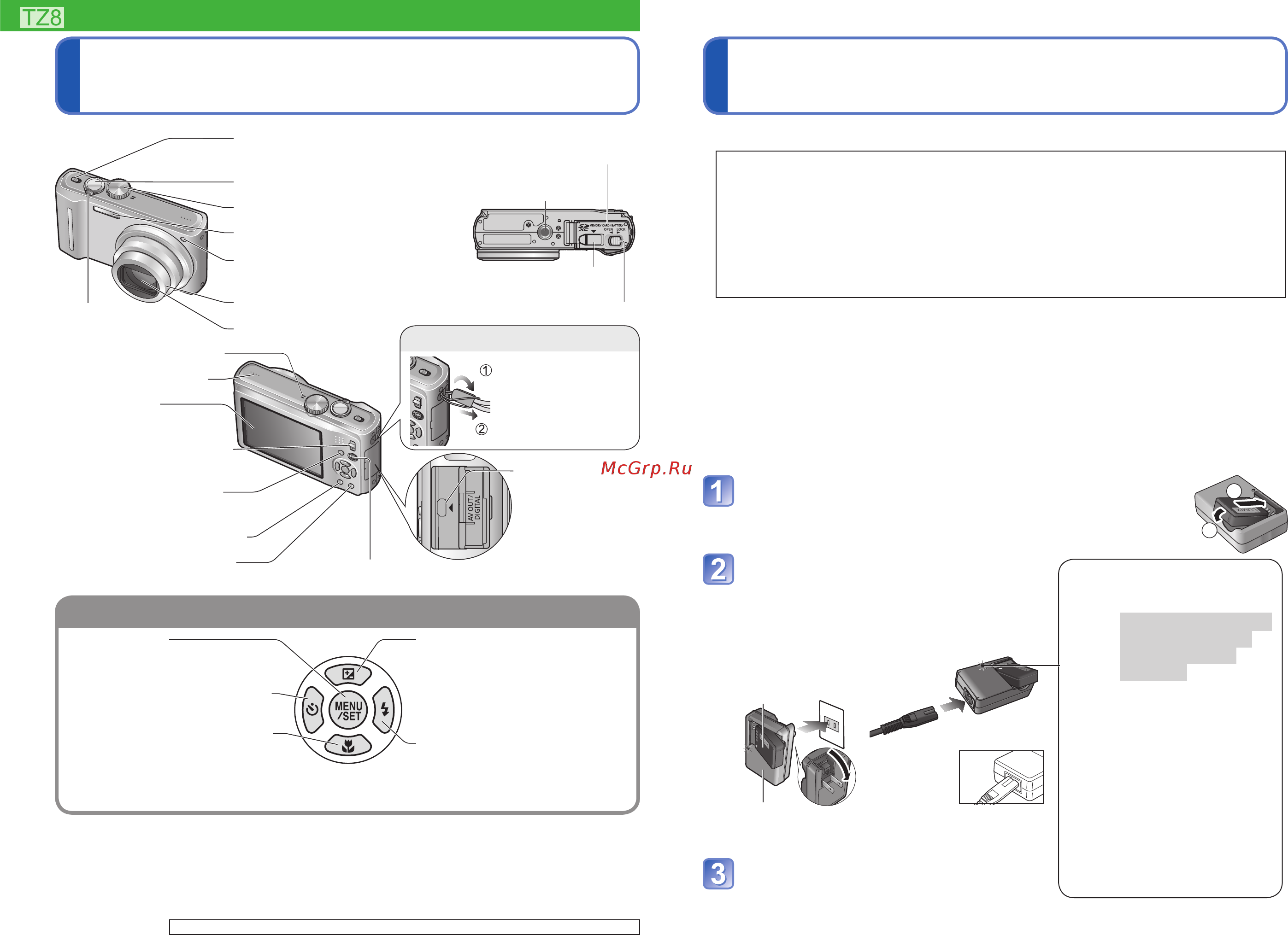 Panasonic DMC-TZ8 [6/90] Кнопка q menu