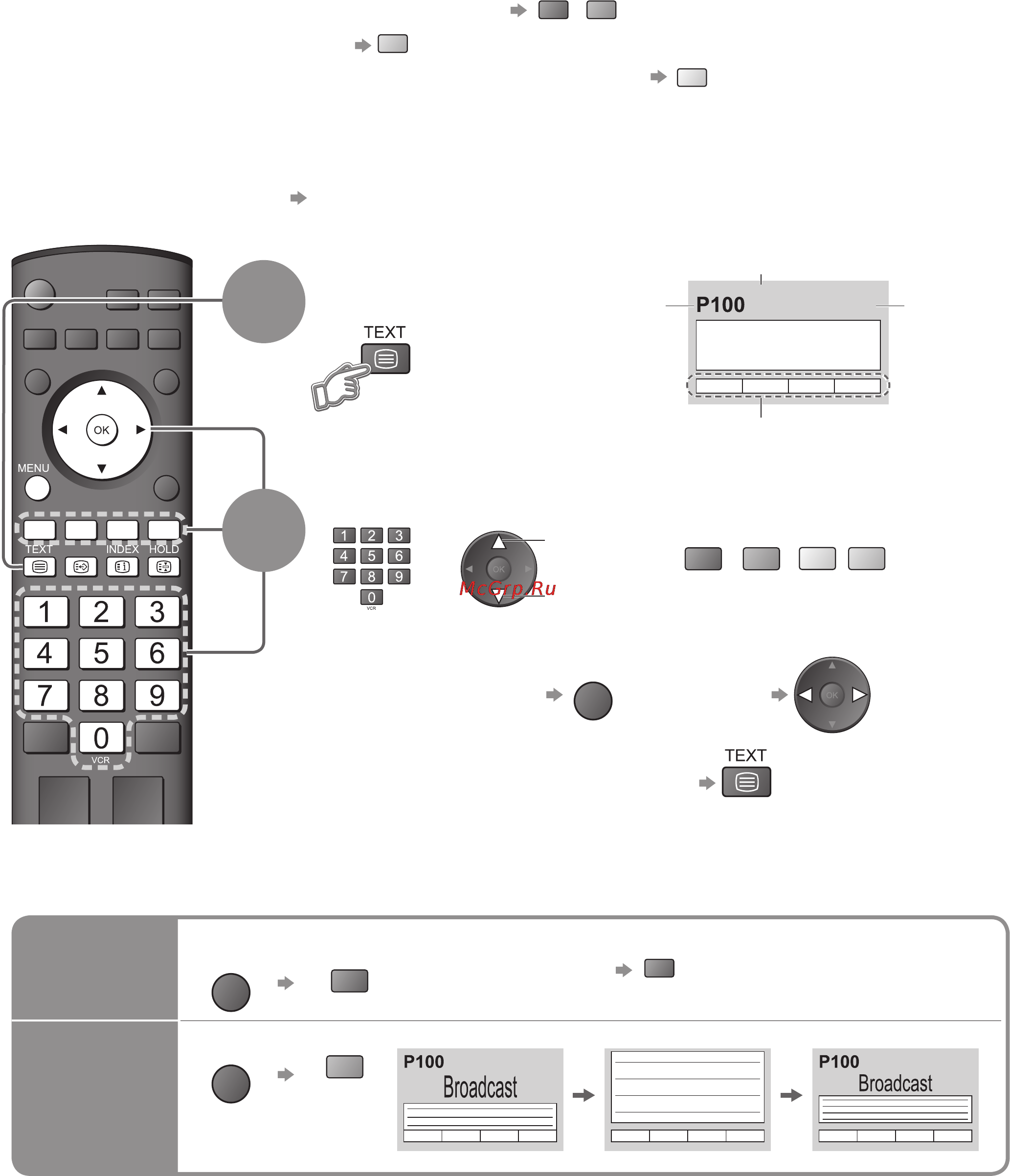 Panasonic TH-R42PY80 [16/48] Просмотр телетекста