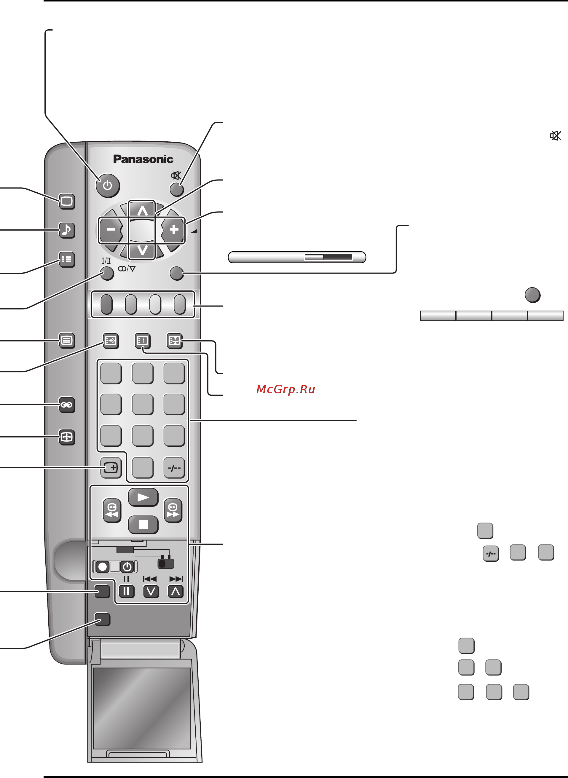 Panasonic TX-14LA1P [11/28] Выбор номера программы