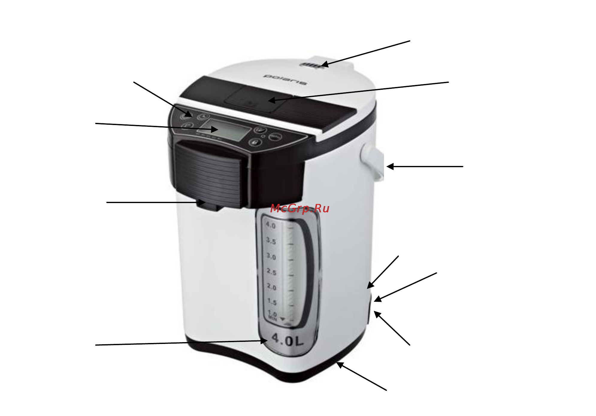 Polaris PWP 4013CL [26/35] Бас қ ару панелі